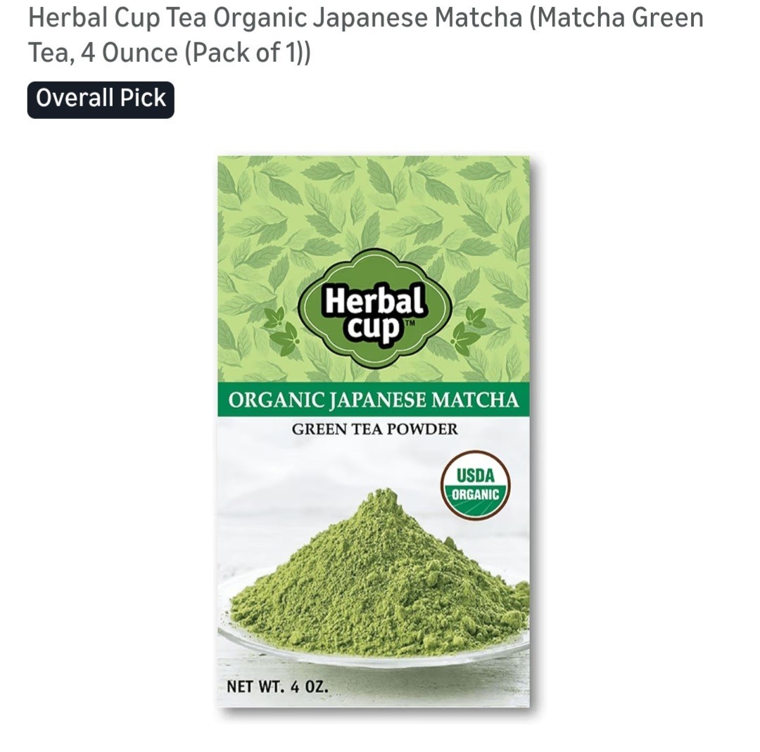 Herbal Cup Tea Organic Japanese Matcha-4 Oz.-NEW IN SEALED PACKAGE-EXP. 2027