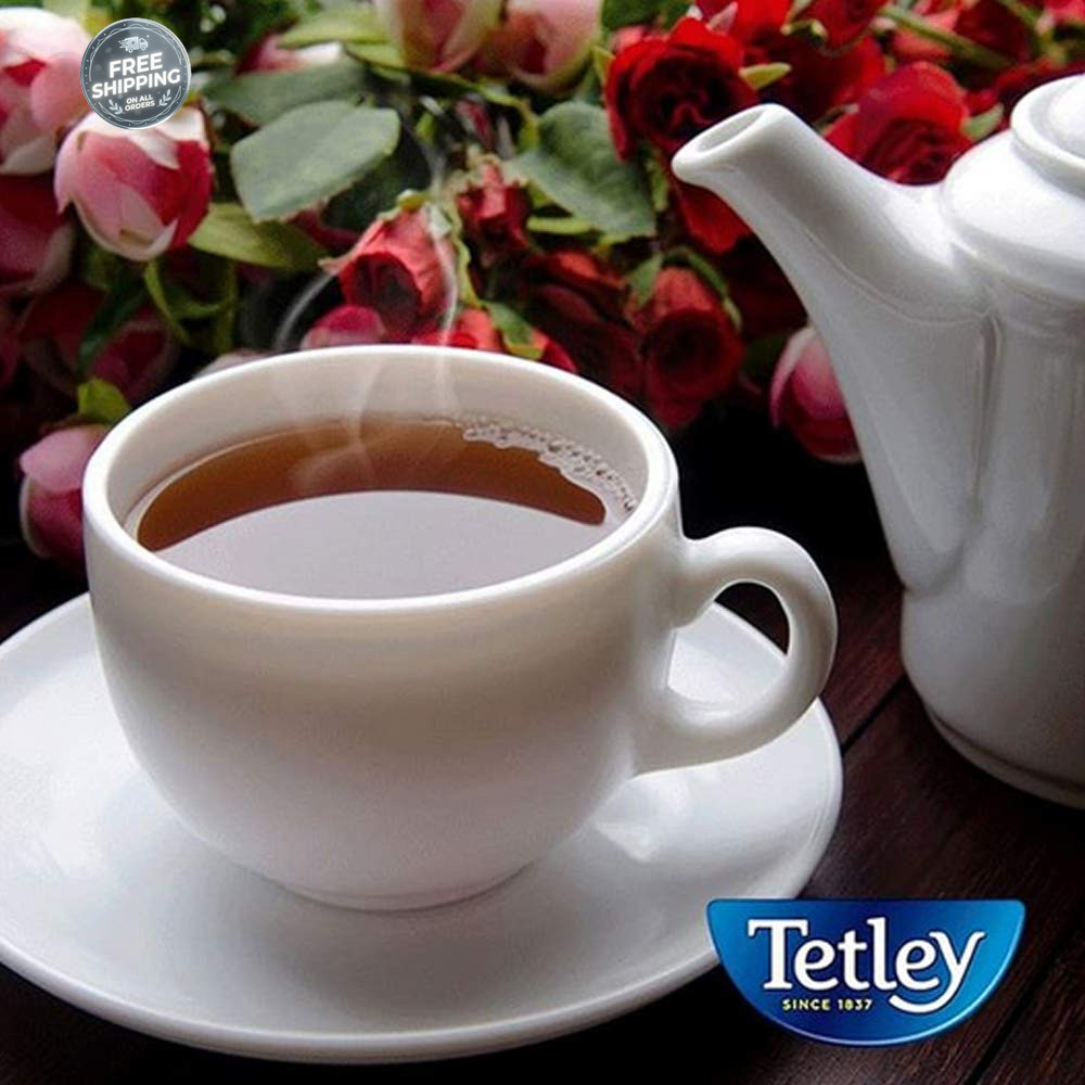 Tetley Teabags, Black and Green, 72 Teabags (Packaging may vary)