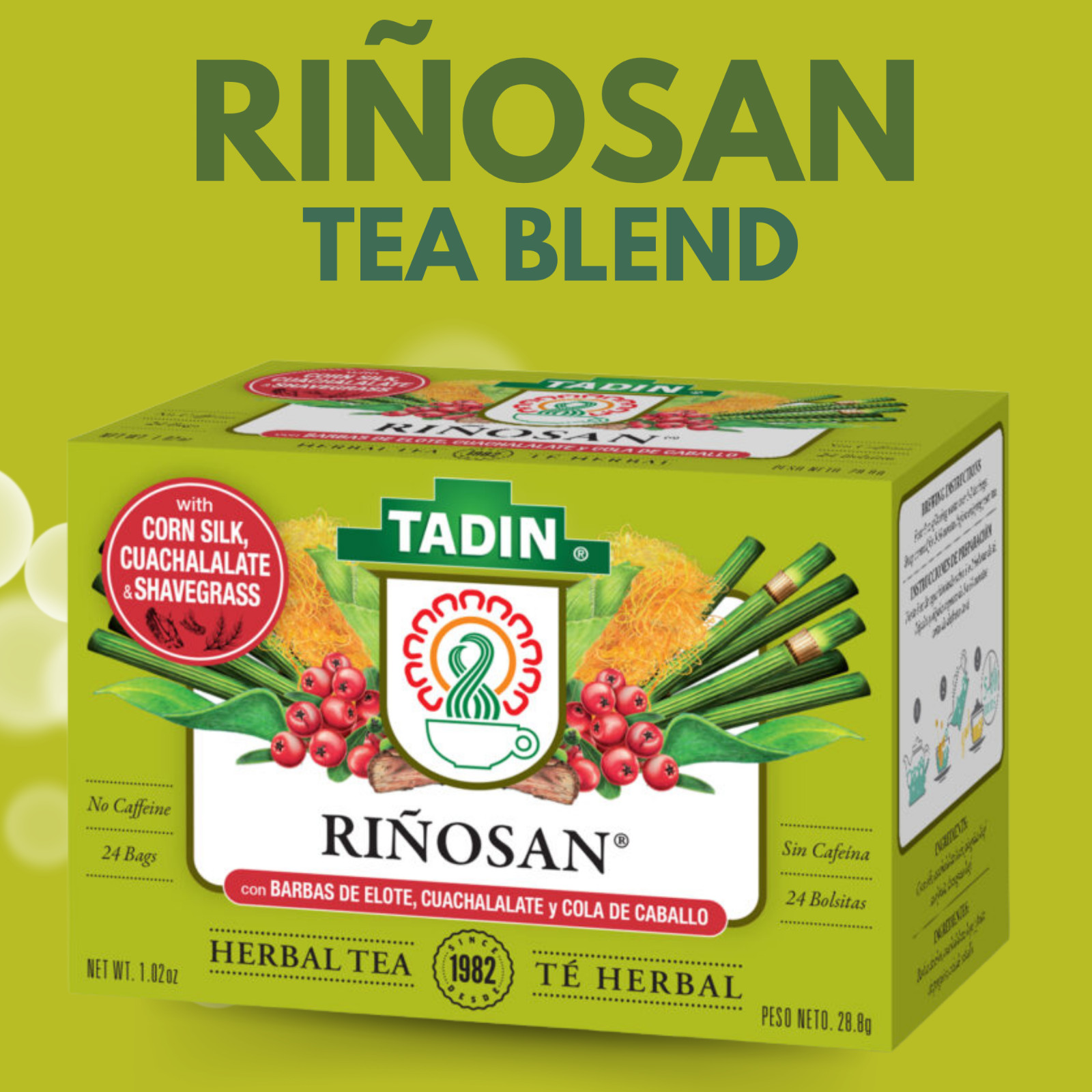 TADIN RINOSAN 24 BAGS 1.02oz