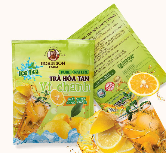 Robinson Farm – Lemon Flavor Instant Vietnamese Tea (18 bags x 15g x 1 box)