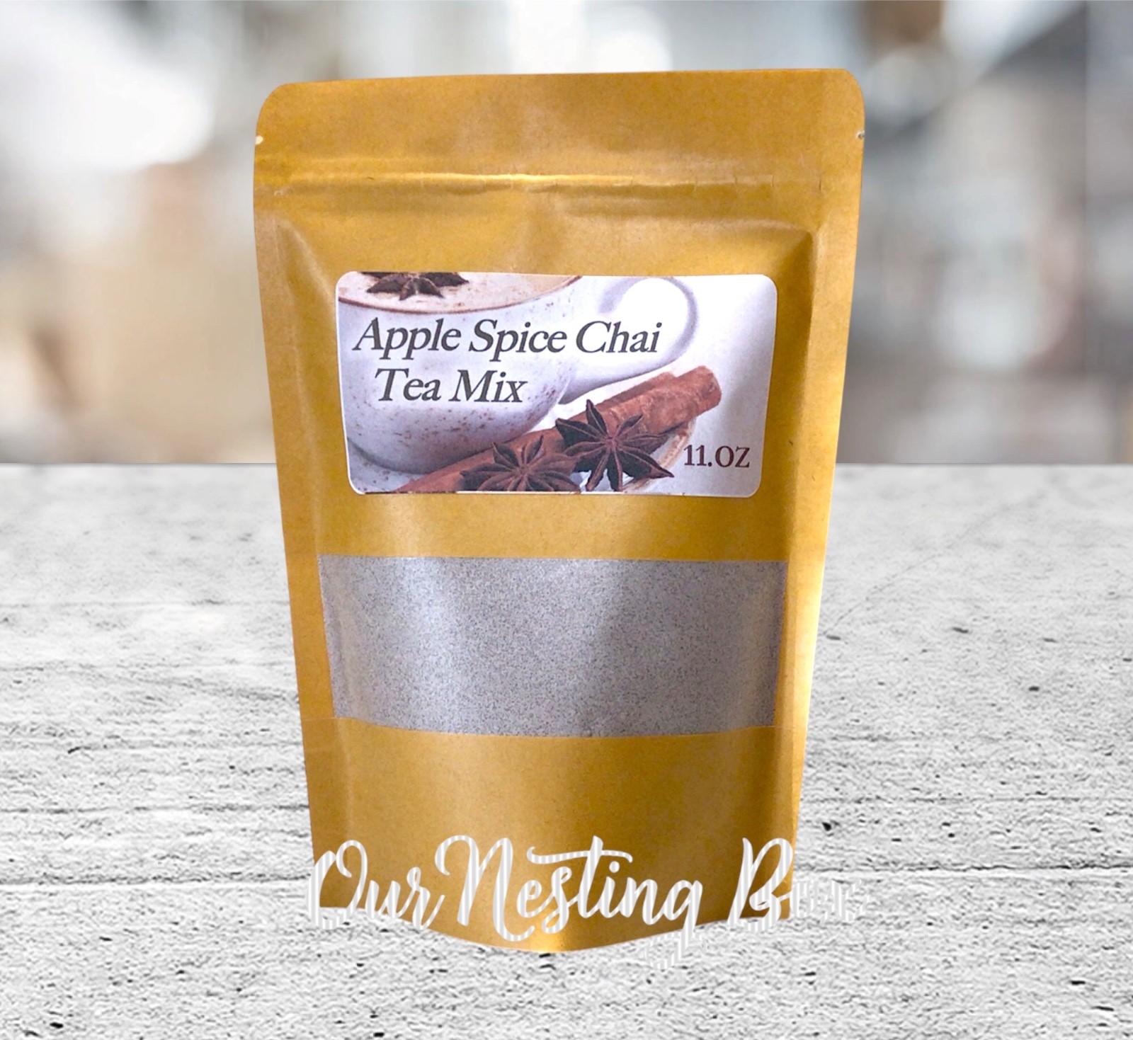 Apple Spice Chai Tea Mix~Sweet & Spicy Autumn Flavor~ 11.oz Bag