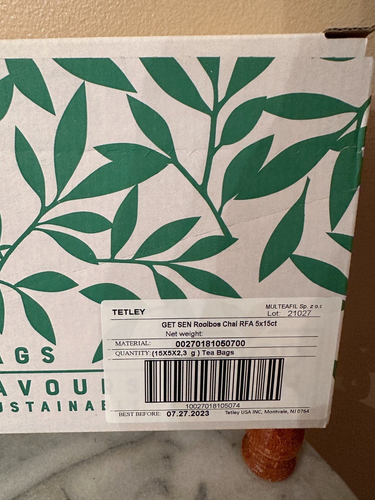 Good Earth Chai Blends Rooibos Chai Flavored Herbal Tea 15 ct x 5 Boxes 75 Bags