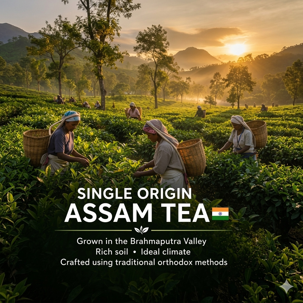 Premium Assam First Flush Tea 2026 SFTGFOP 1 Whole Leaf Fresh Indian Black Tea