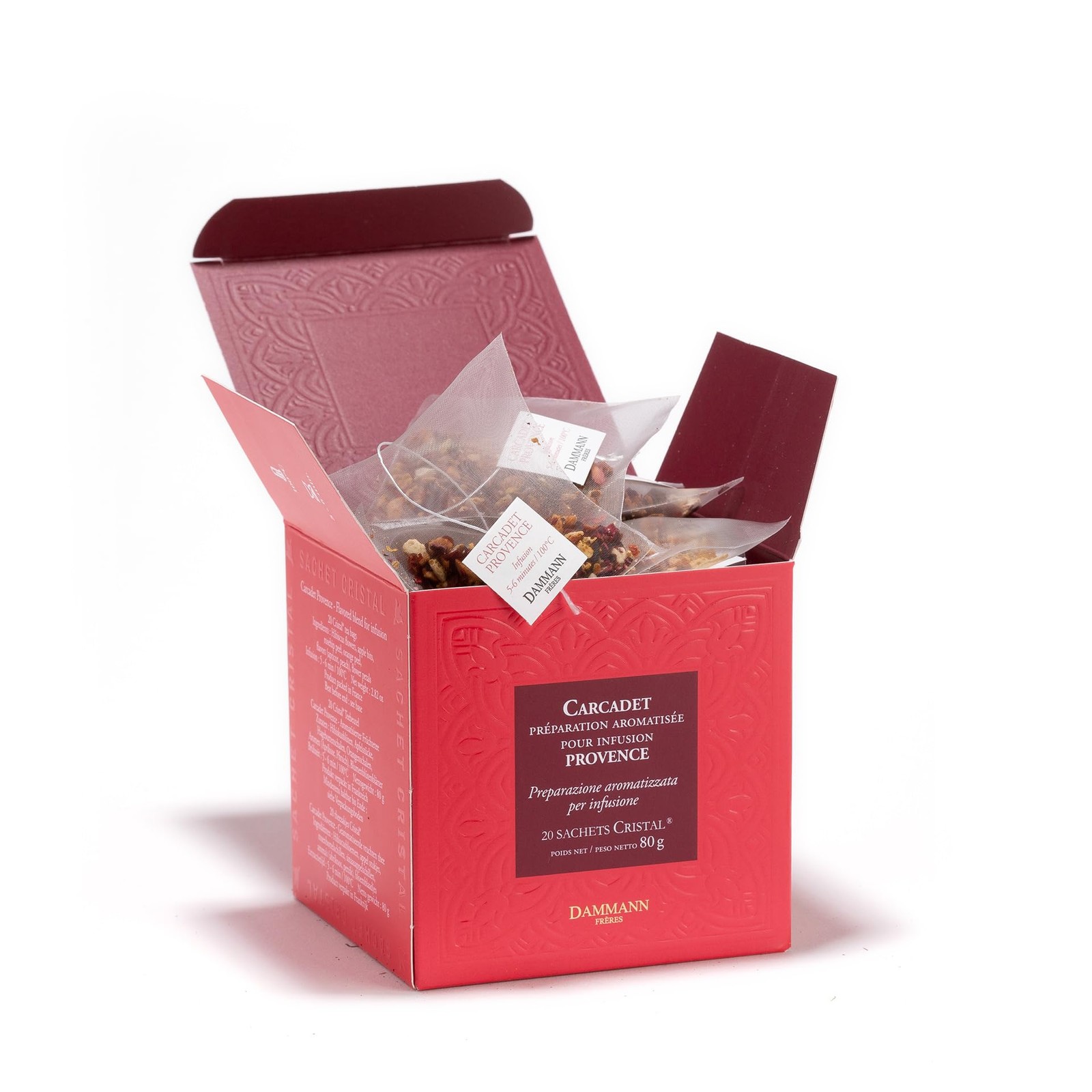 Dammann Freres Satchets, Carcadet Provence Tea Bags, Premium Gourmet French H…
