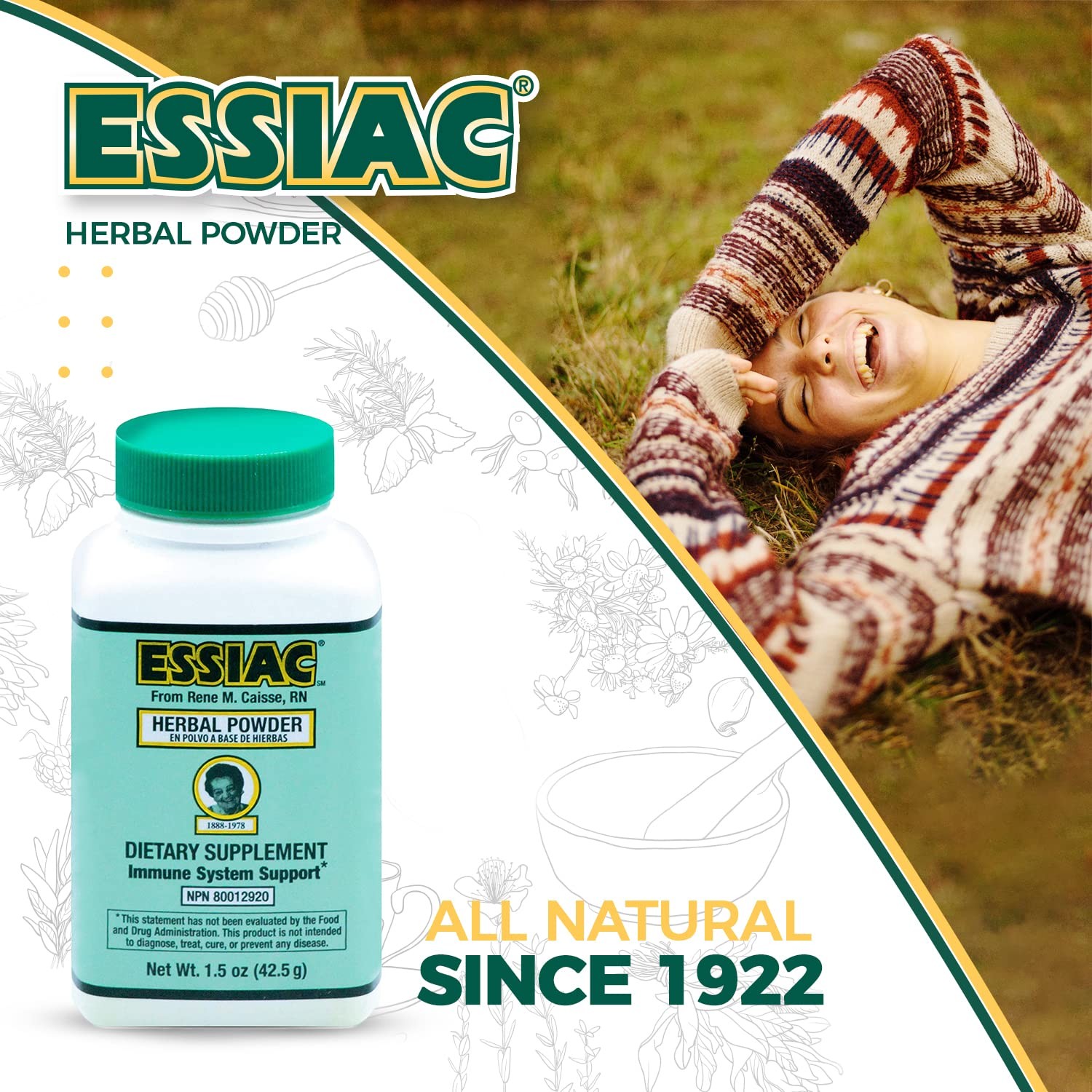 Essiac Herbal Tea Powder 1.5 Oz Natural Detox Tea Traditional Formula