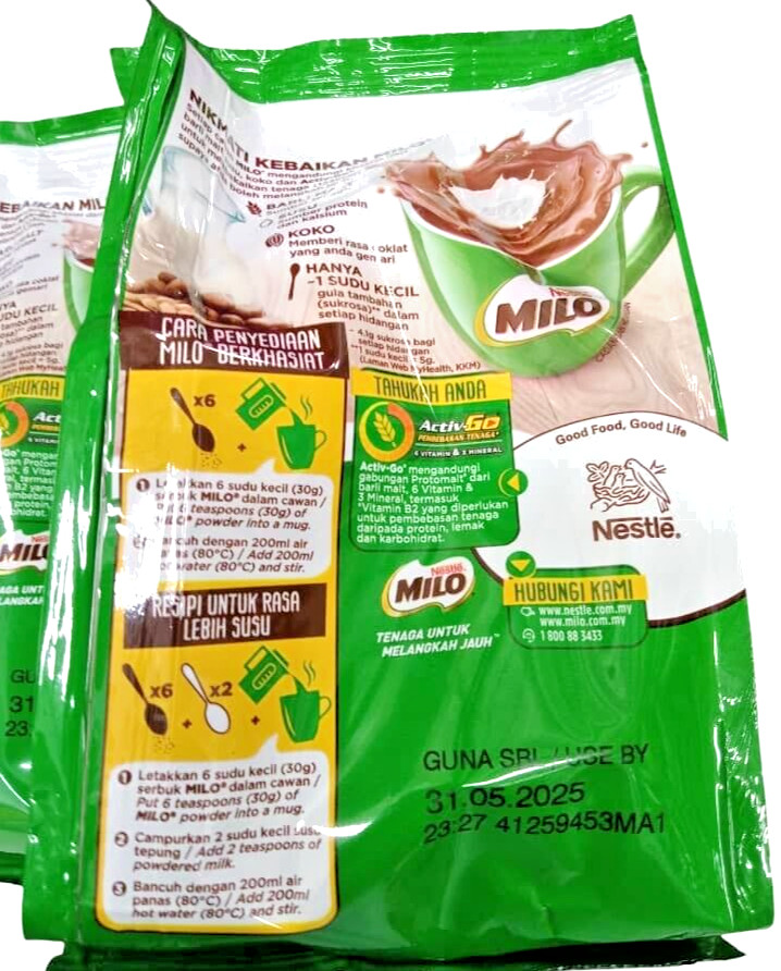 NESTLE MILO Nutritious Chocolate Malt Drink ( 2 packs X 200grams )