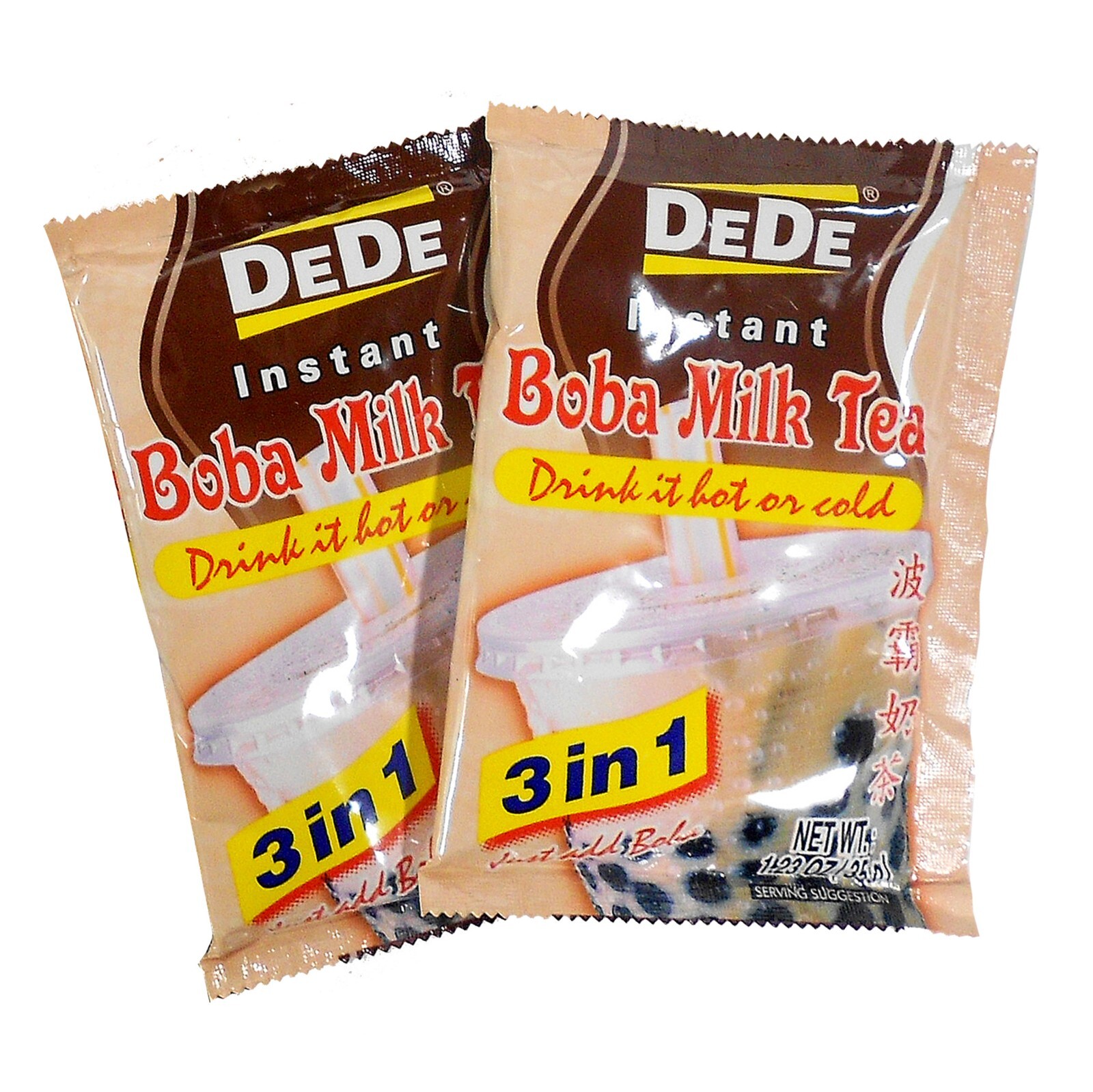 Boba Bubble Tea DIY Kit DeDe Milk Tea, WFY Instant Black Tapioca Pearls & Straws