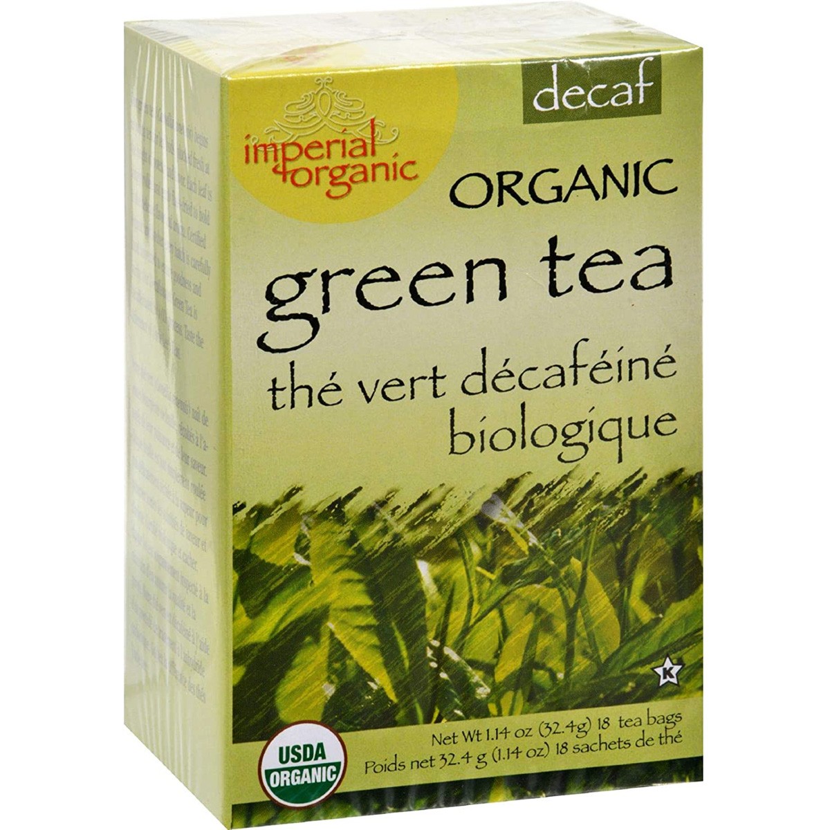 Uncle Lee’S Tea Organic Decaffeinated Green 18 Bags 3 Pack