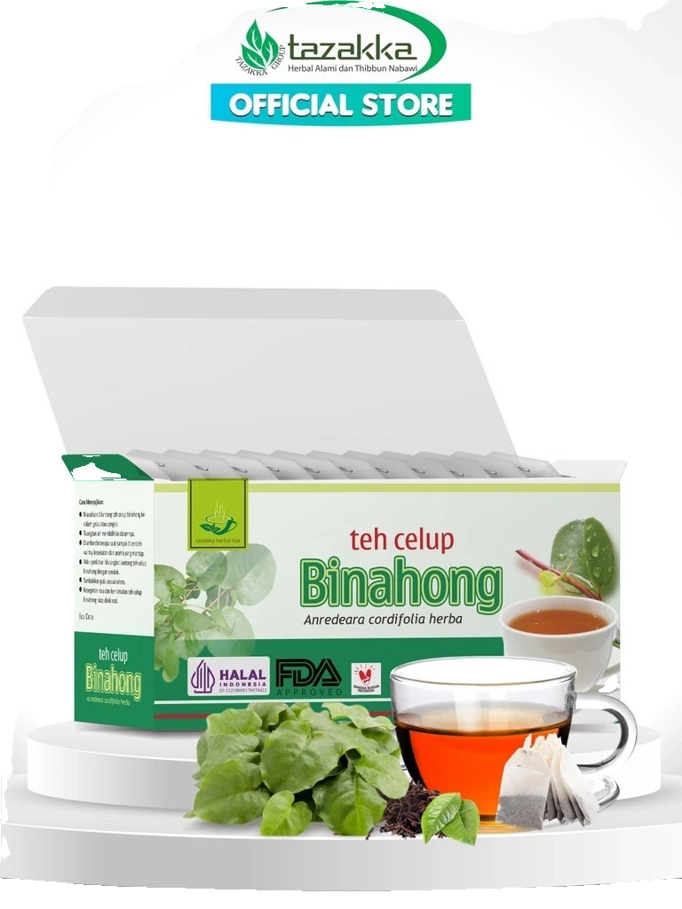 Binahong Leaf Herbal Tea Bags (20 Count) – Natural Infusion from Java, Indonesia
