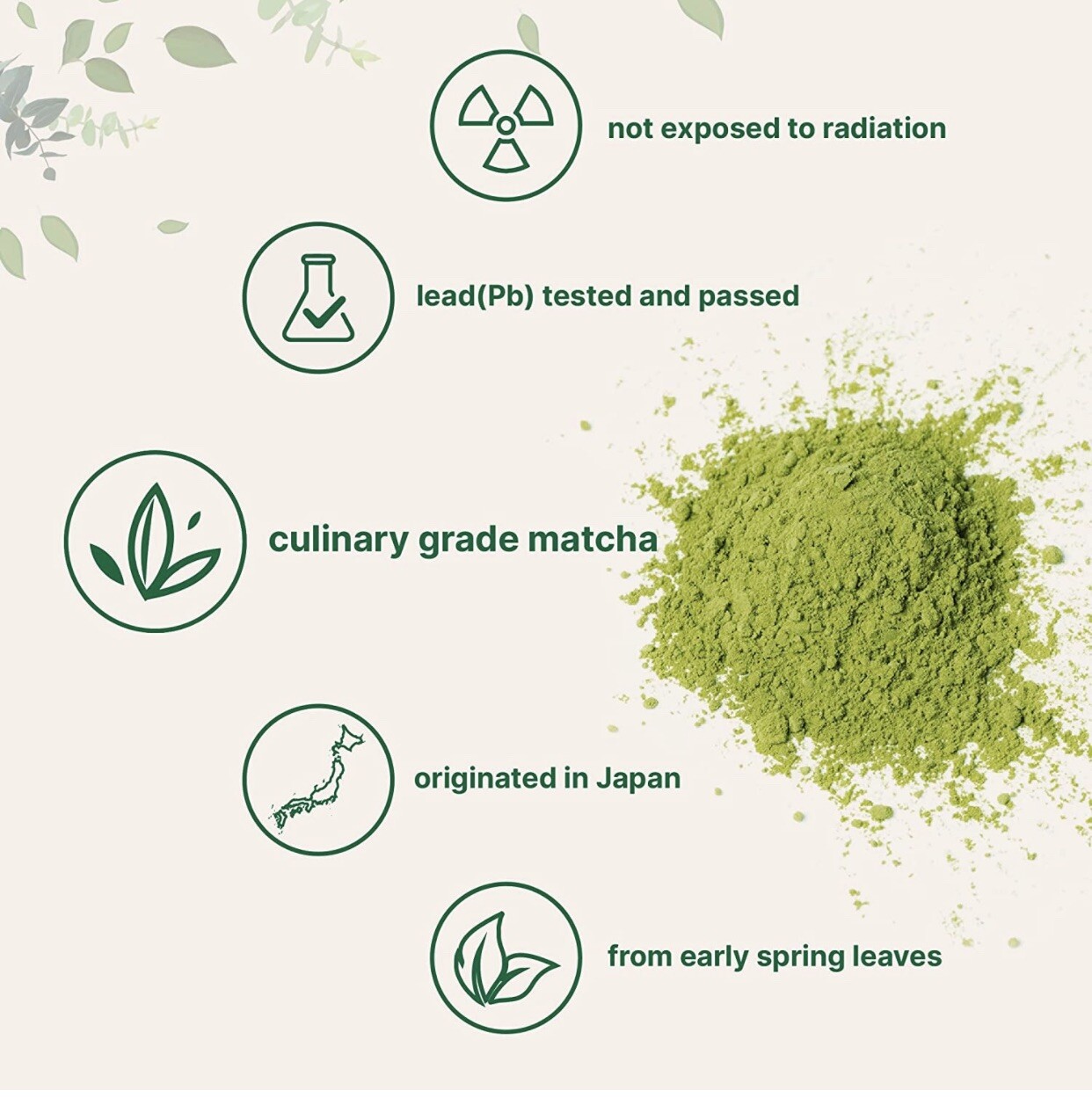 Organic Matcha Green Tea Powder, 2 Pound (32 Ounce), Culinary Grade – Unflavored