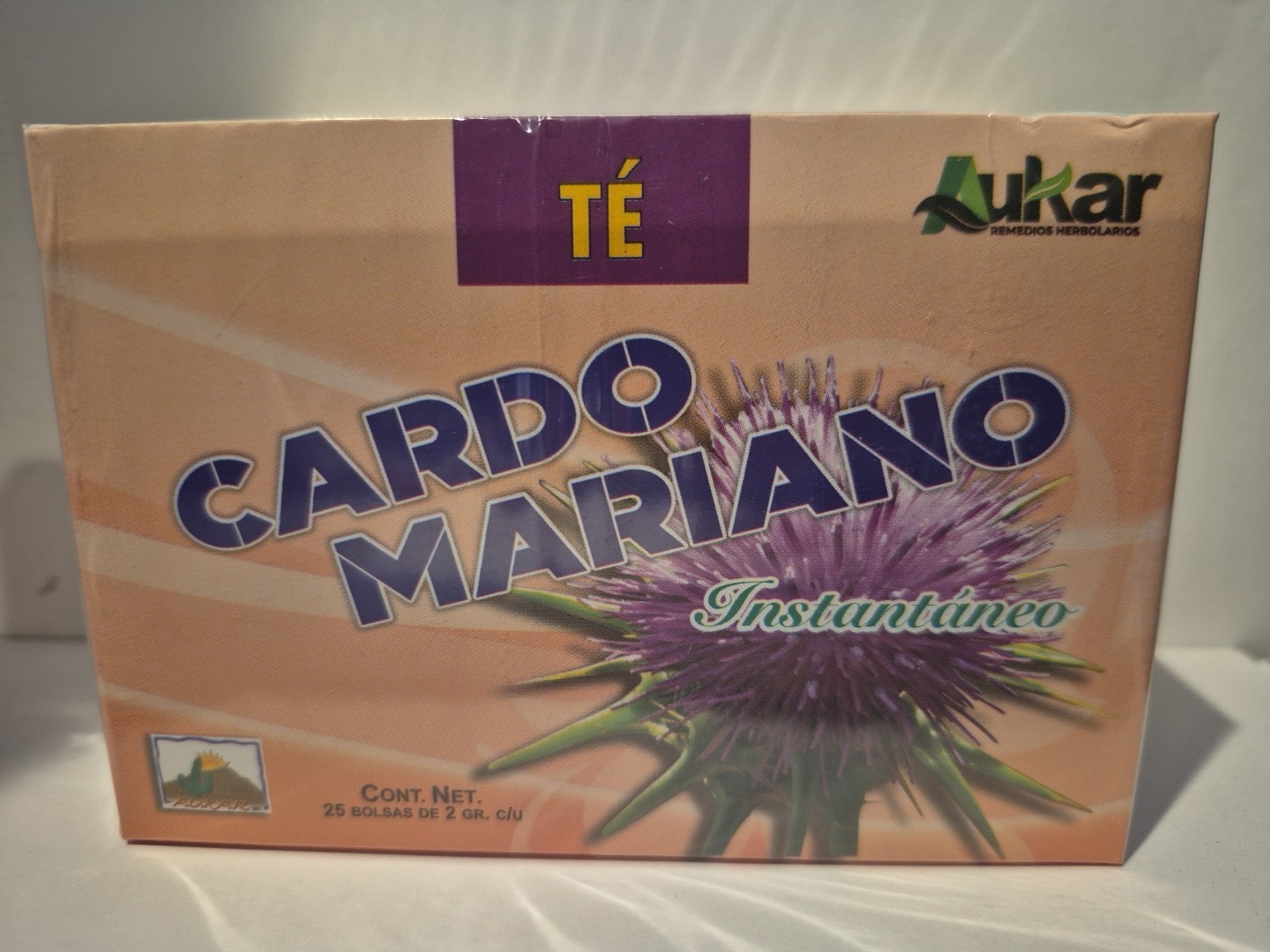 TE DE CARDO MARIANO MILK THISTLE TEA 25 Bags Higado, Anti-Oxidante Inflamatorio