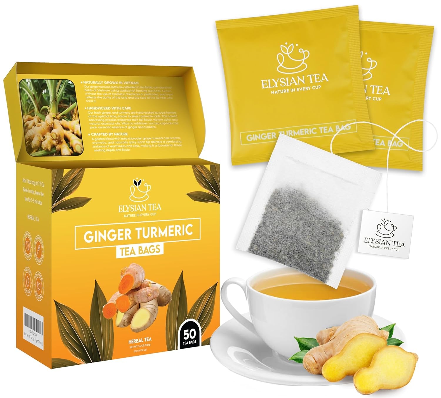 100 PACK Soursop Leaves Tea Bags – Individual Wrapped Tea Bags – Natural Herbal*