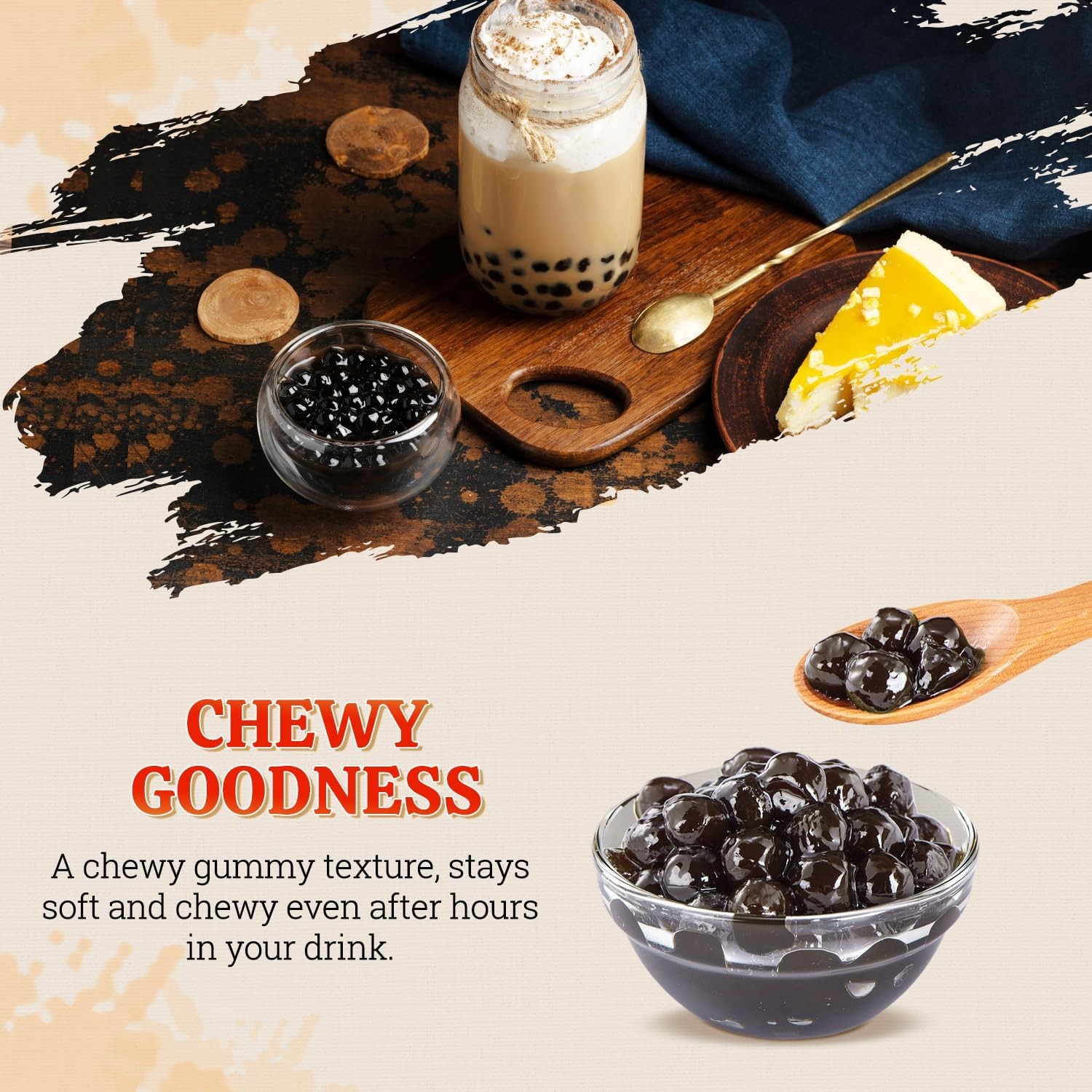52USA Boba Tapioca Pearls 2.2LB, Fresh Bubble Tea Pearl, Quick Cook Black Ple…