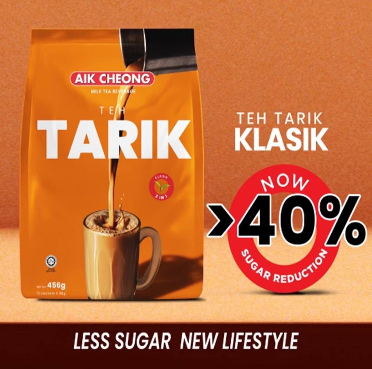 Aik Cheong 3 In 1-Teh Tarik Classic (456g/12s x 38g) Interesting Classic Teste