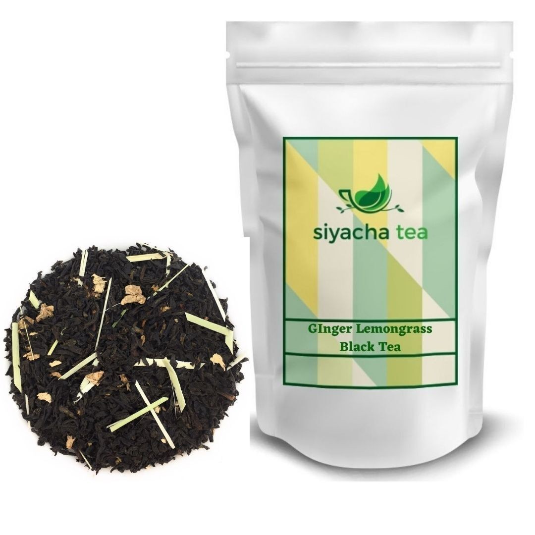Assam Black Tea with Ginger Lemongrass Loose Leaf Citrus Chai Aids Digestion New