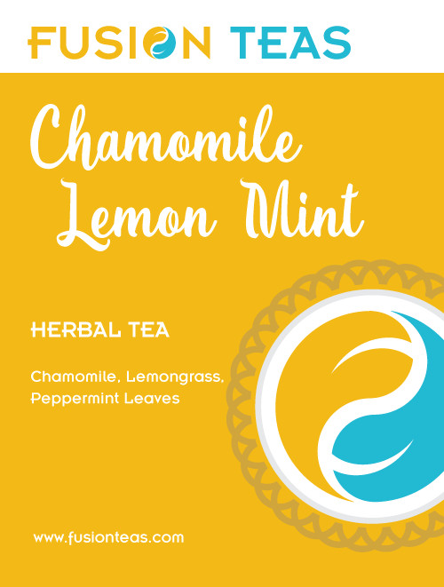 Chamomile Lemon Mint Herbal Tea – Premium Loose Leaf Blend – Fusion Teas