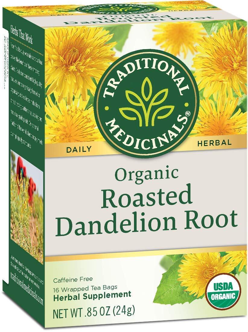 Traditional Medicinals Organic Roasted Dandelion Root Herbal Tea Tea Bags 16