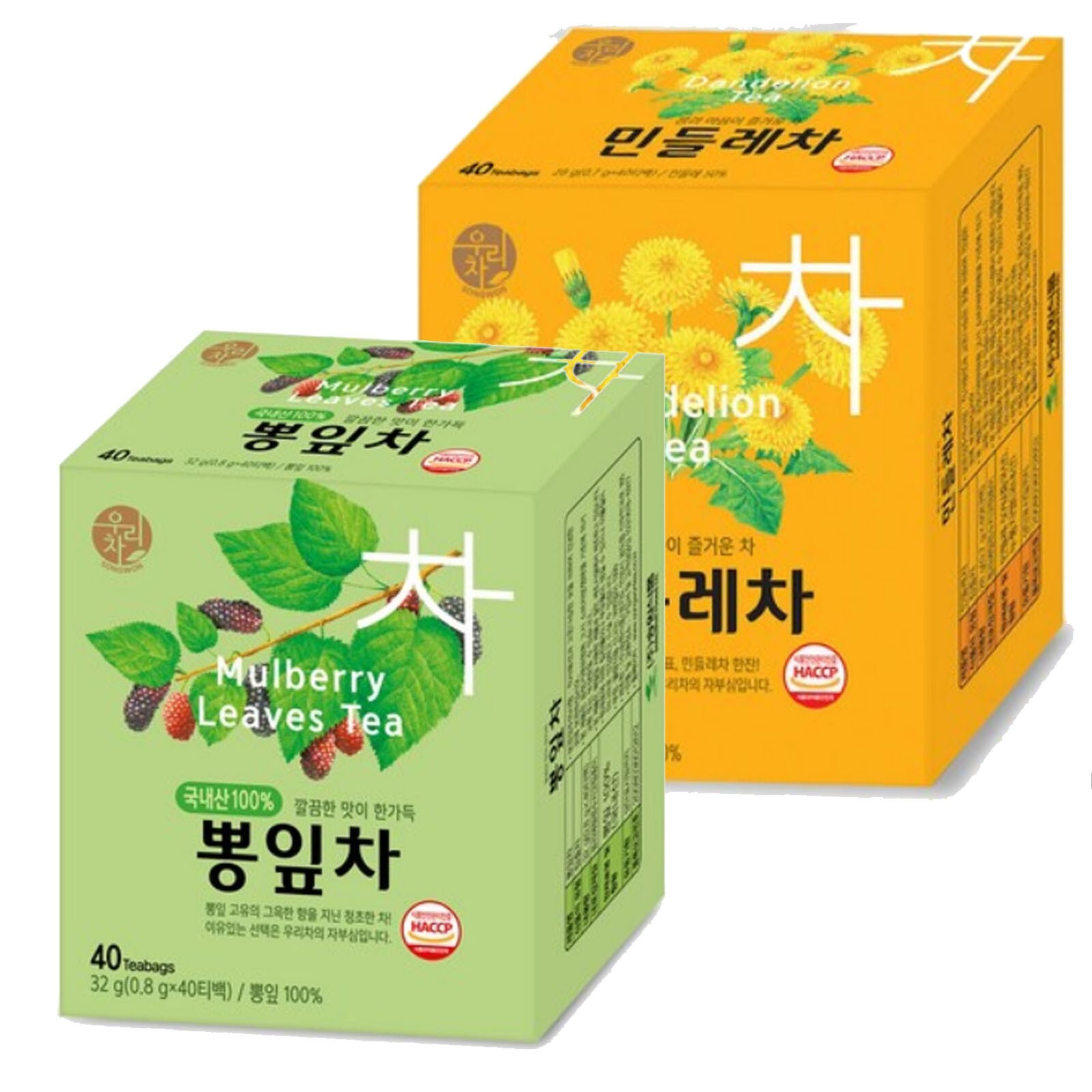 Korean Songwon Mulberry Leaves + Dandelion Tea 80 Tea bag Free Shipping wt track