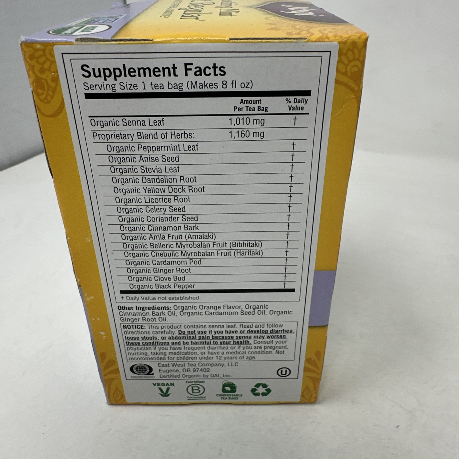 Yogi Soothing Mint Get Regular Tea Gentle Herbal Laxative Discontinued HTF
