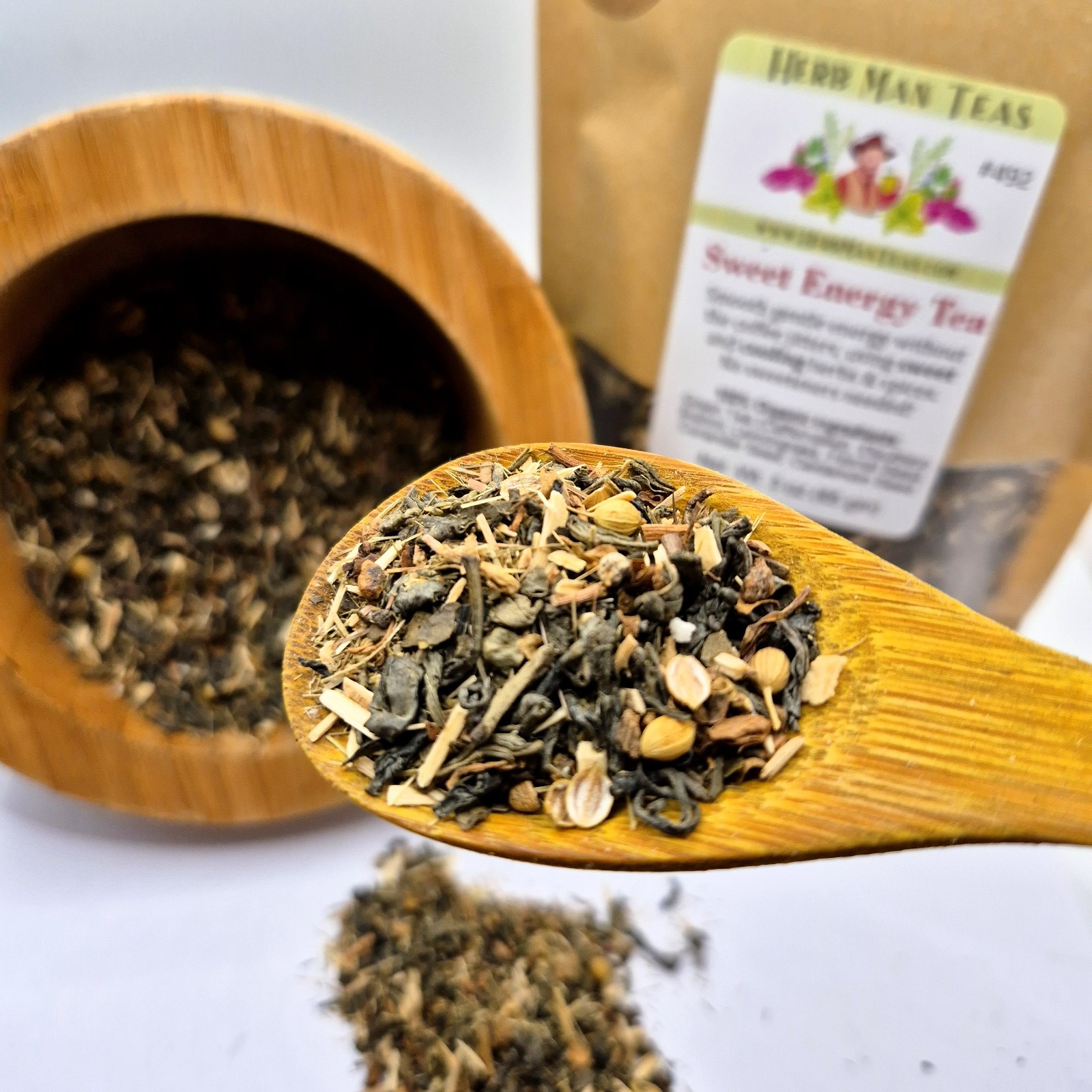 Sweet ENERGY TEA – High energy tea with green tea, Eleuthero Root, a sweet taste