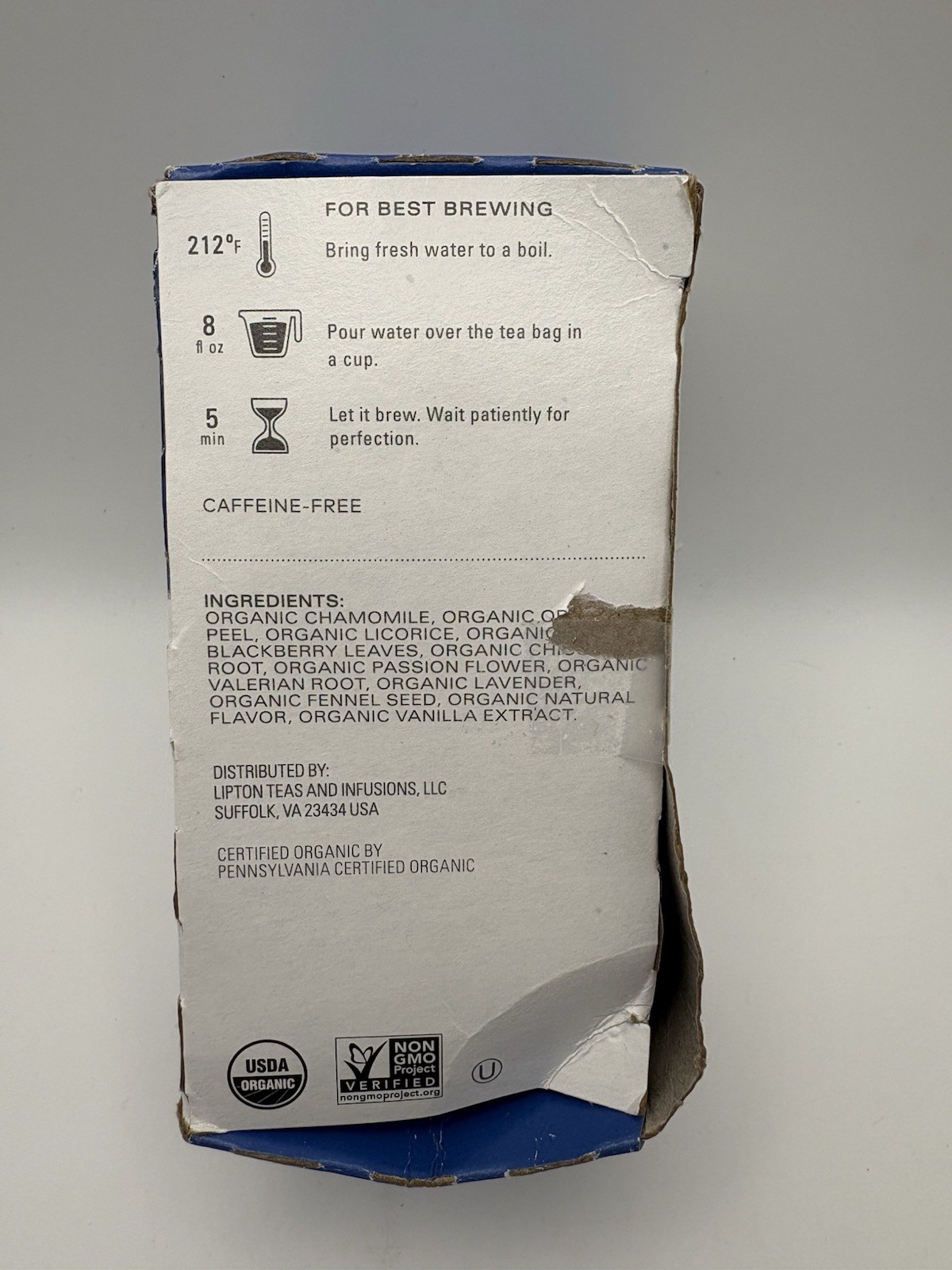 Tazo Regenerative Organic Dream Herbal Tea 16 Tea Bag Sleep New Expires 6/2027