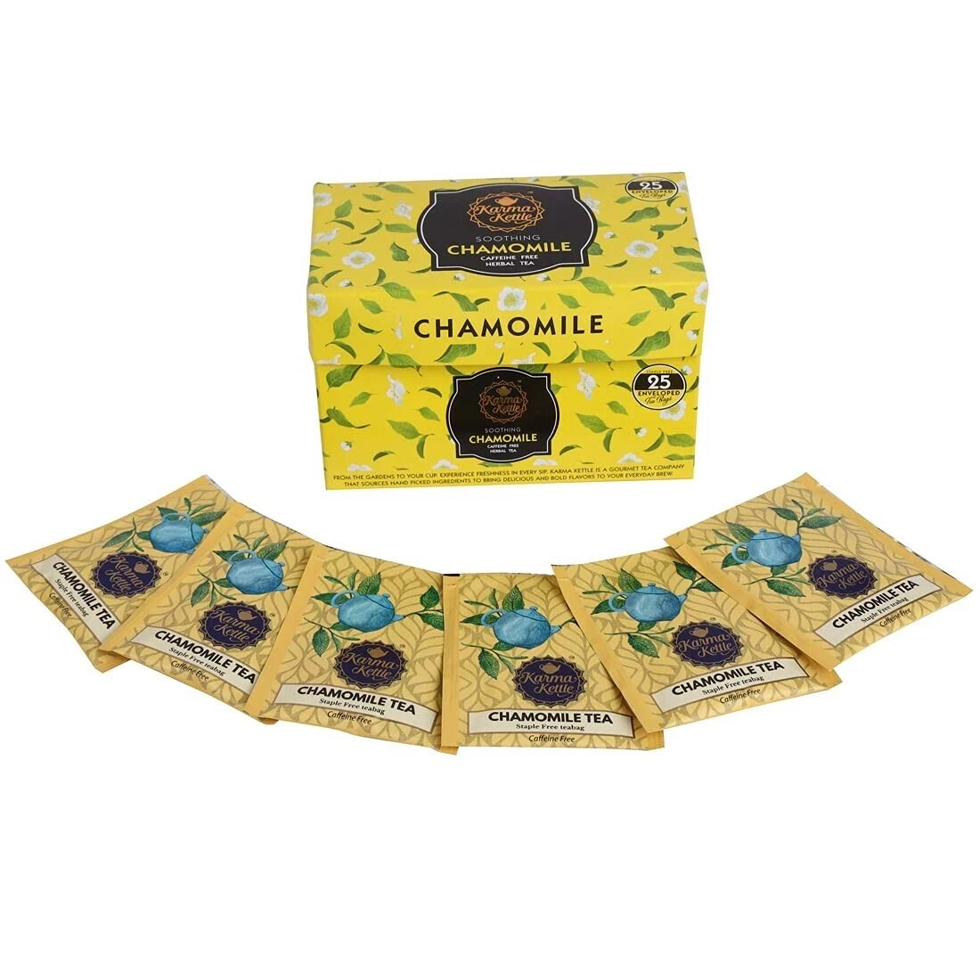 Karma Kettle Chamomile Tea – 25 Teabags Free Shipping World Wide