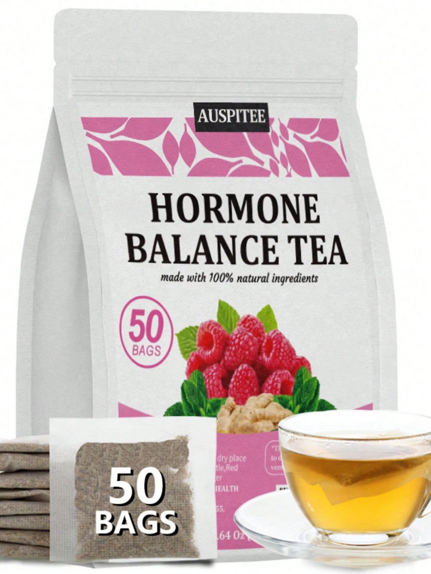 ULTHMOK Hormone Balance Herbal Tea 50 Bags Spearmint Menstrual Support