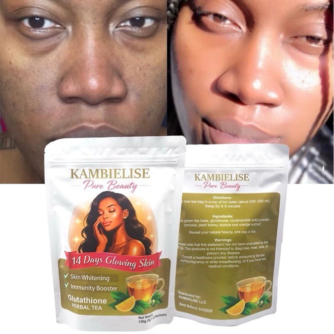 KAMBIELISE Glutathione Herbal Tea – Tea for skin Glow, Immunity & Wellness