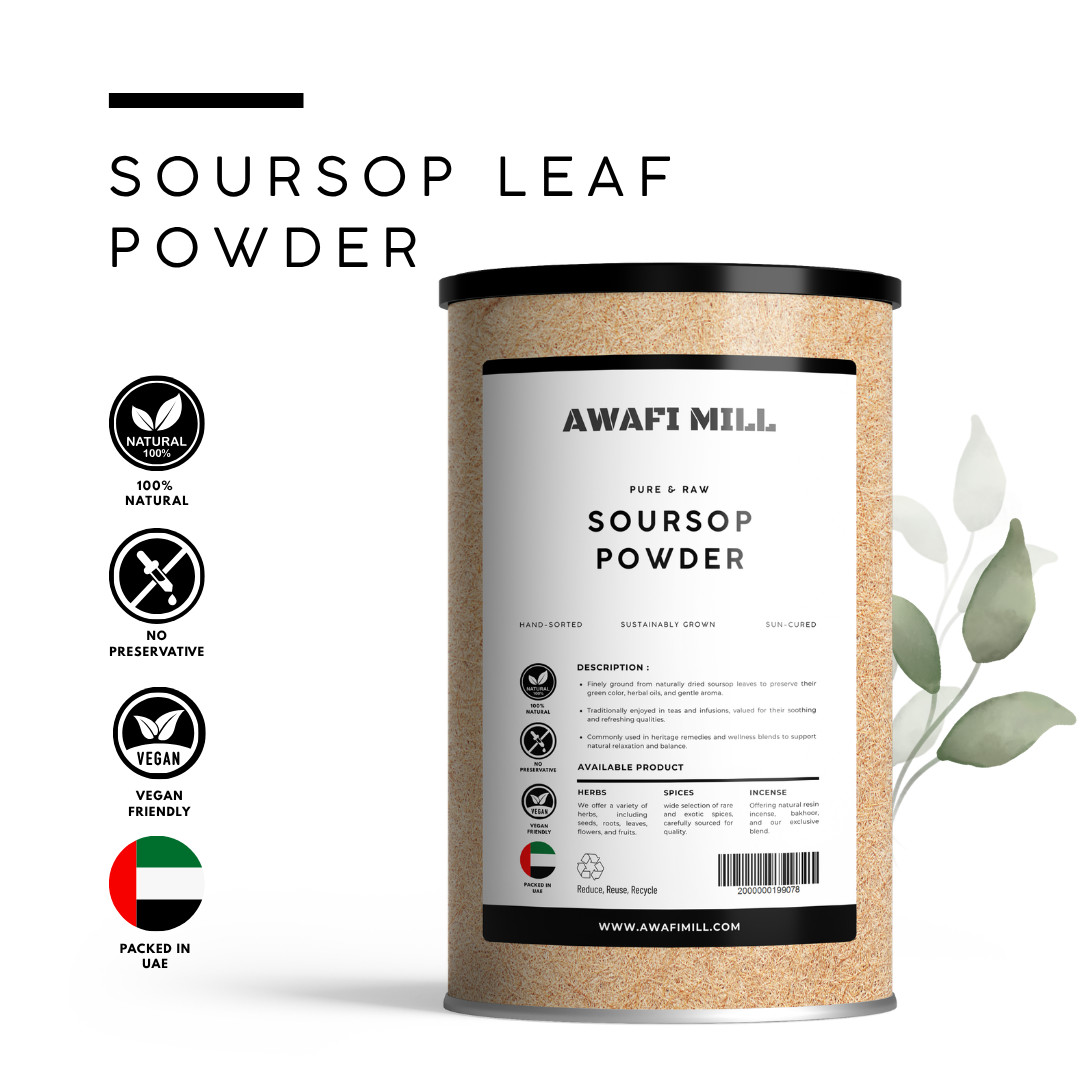 AWAFI MILL Soursop Powder (Graviola, Annona muricata) – 250 g | 9 Oz
