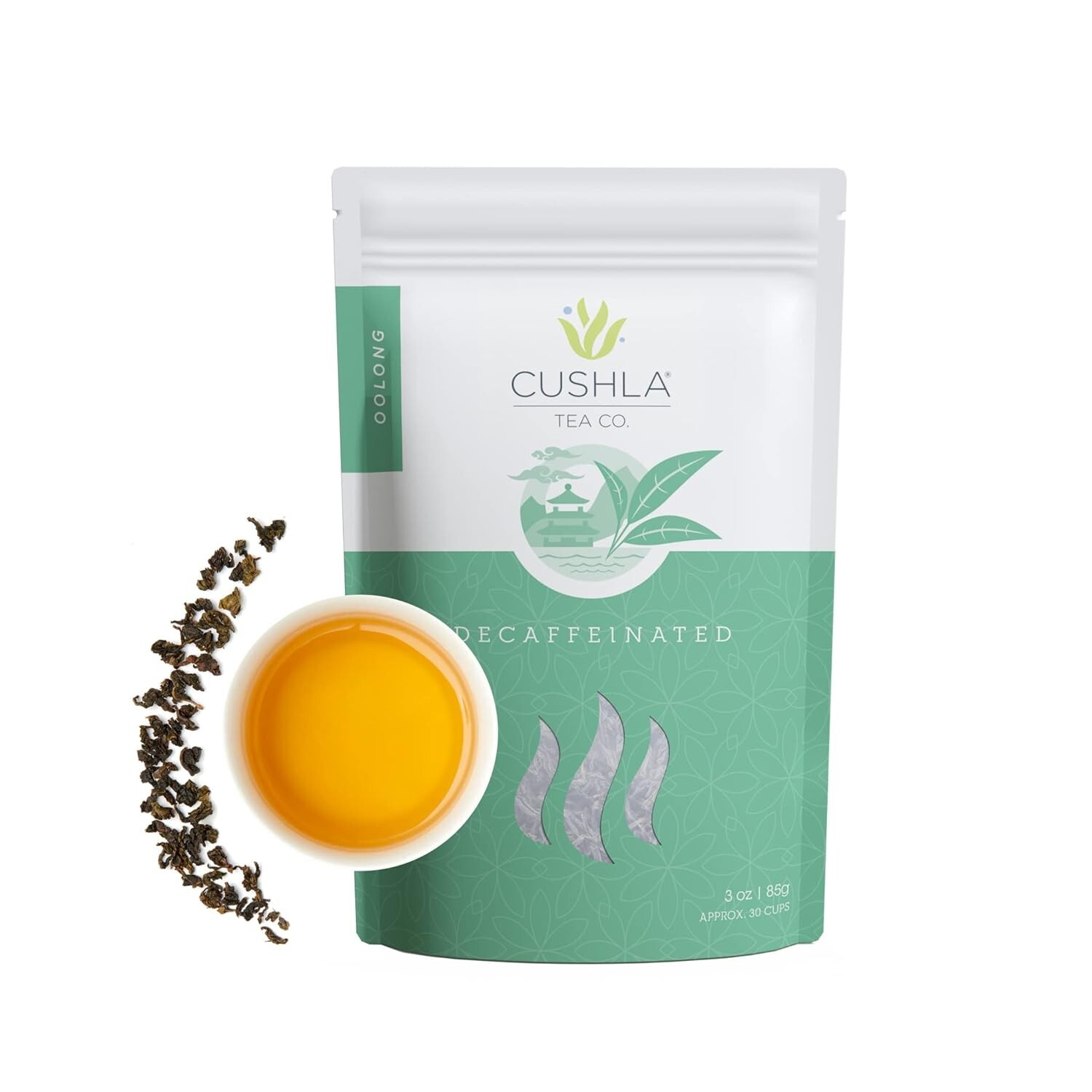 Caffeine Free Oolong Loose Leaf Tea. Organic Caffeine-Free Oolong. Cushla Tea