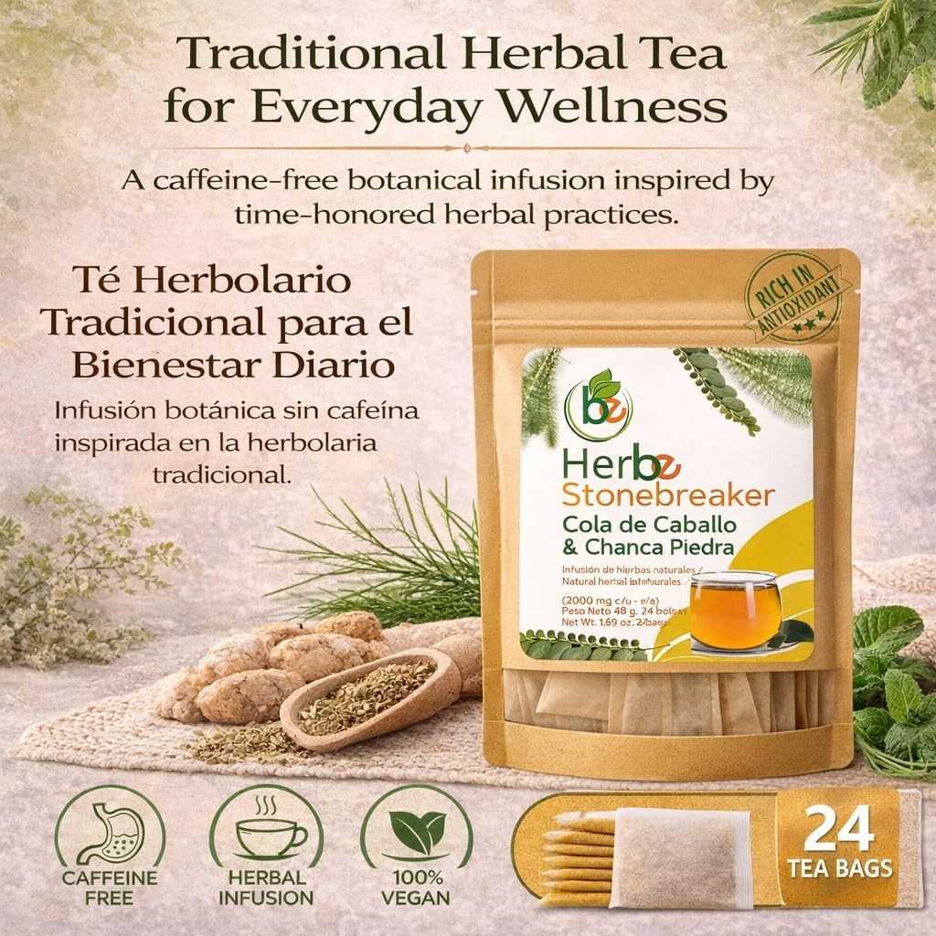 Chanca Piedra & Horsetail (Cola de Caballo) Herbal Tea – By BexpertsUSA