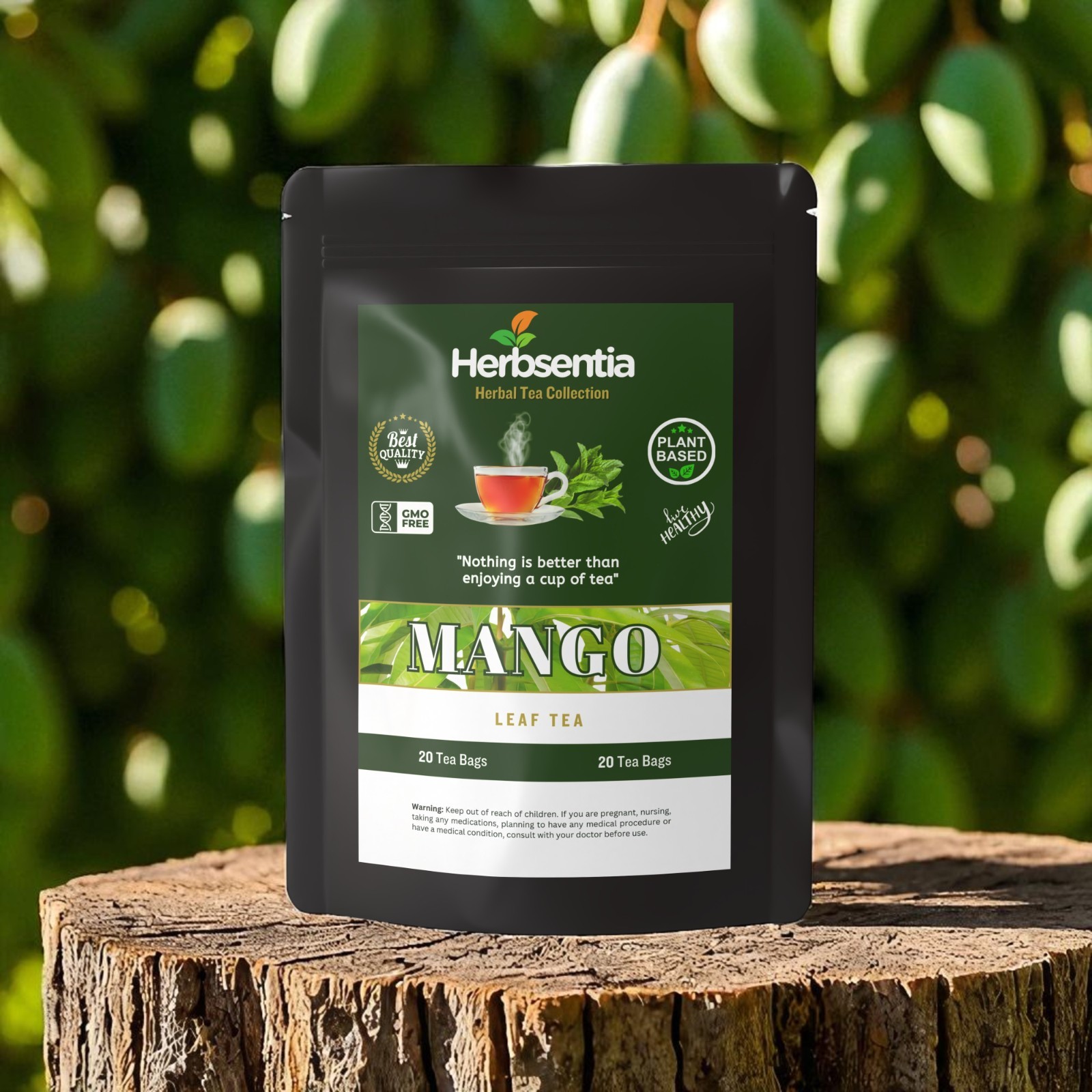 Herbsentia Mango Leaf Tea – Blood Sugar (Premium)