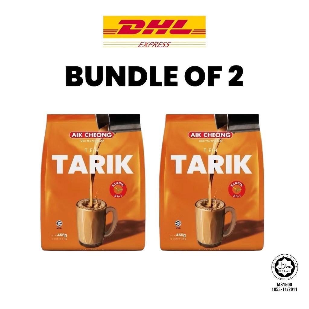 2 x Aik Cheong 4 in 1 Teh Tarik Classic ( 38gm x 12) / Express shipping