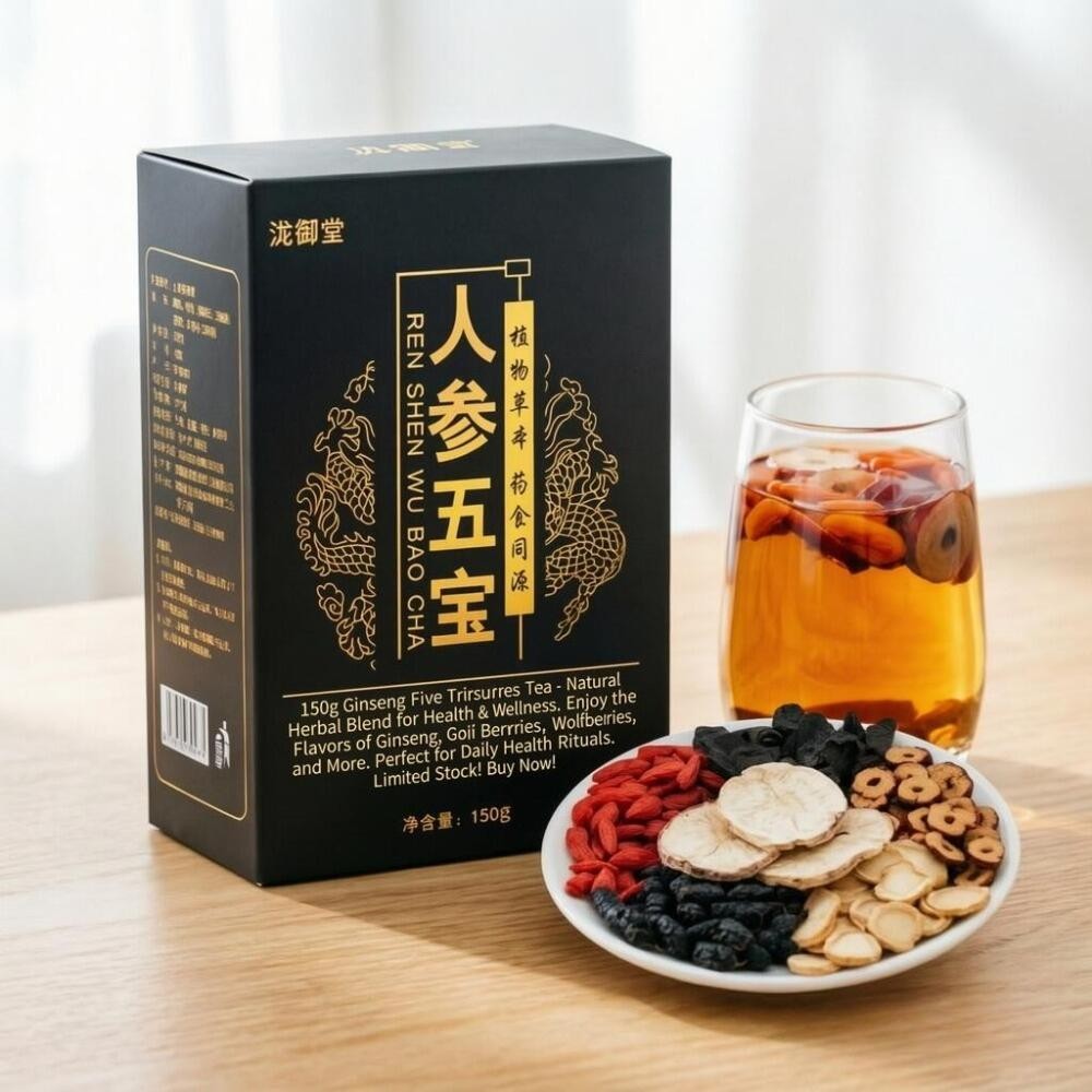 HelloYoung Natural Herbal Tea for Men Energy Detox 5 Herbs 150g Caffeine Free