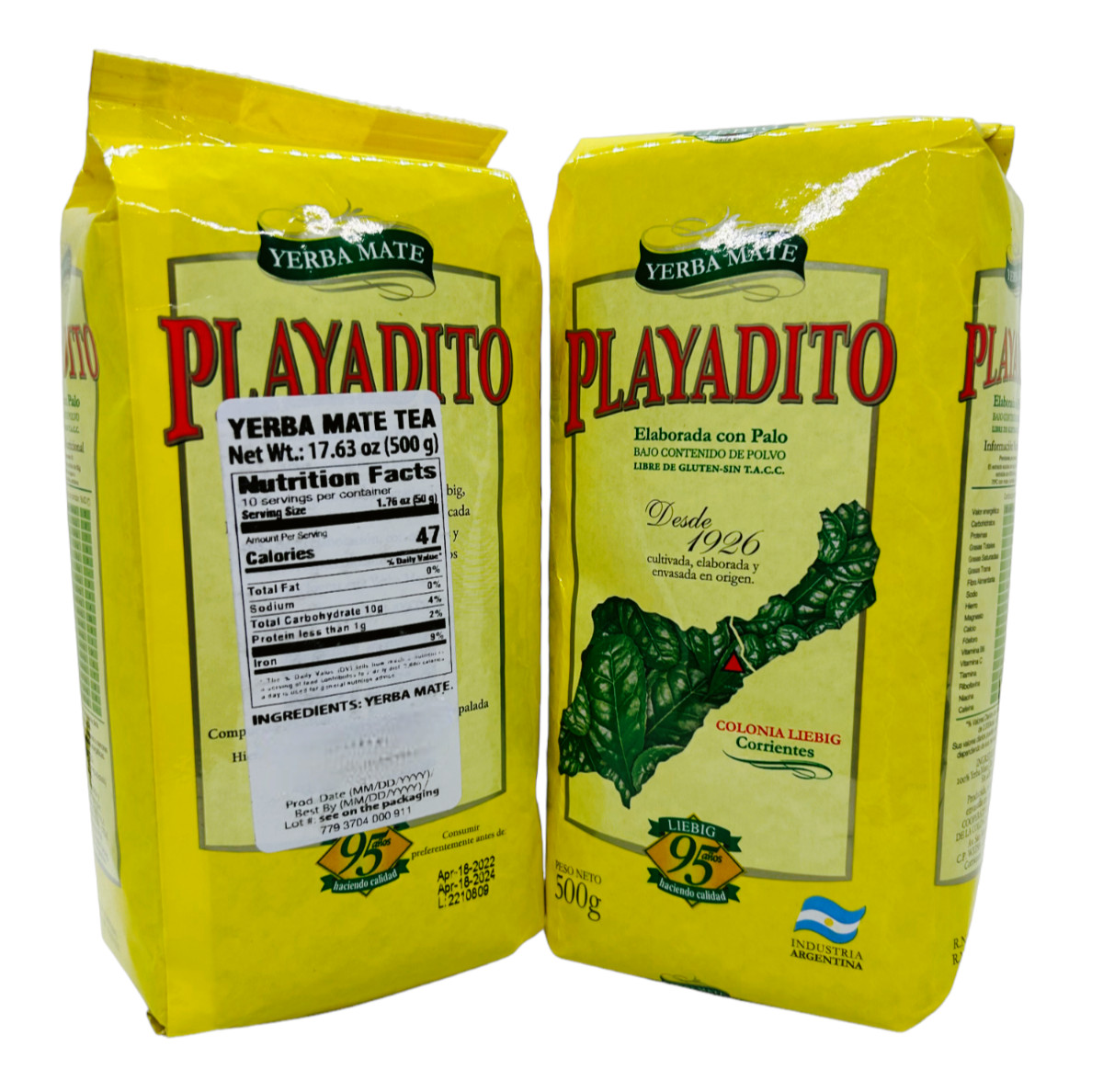 Yerba Mate – Playadito- 1.1 LB / 500 gr (Pack of 2)