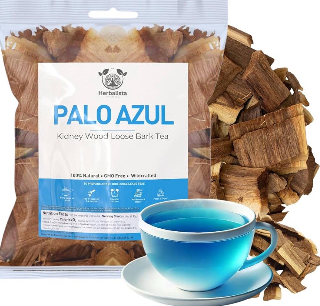 Kidney Wood Herbal Tea 4 oz.-113g Palo Azul Te Herbal, Natural Mexican Herb