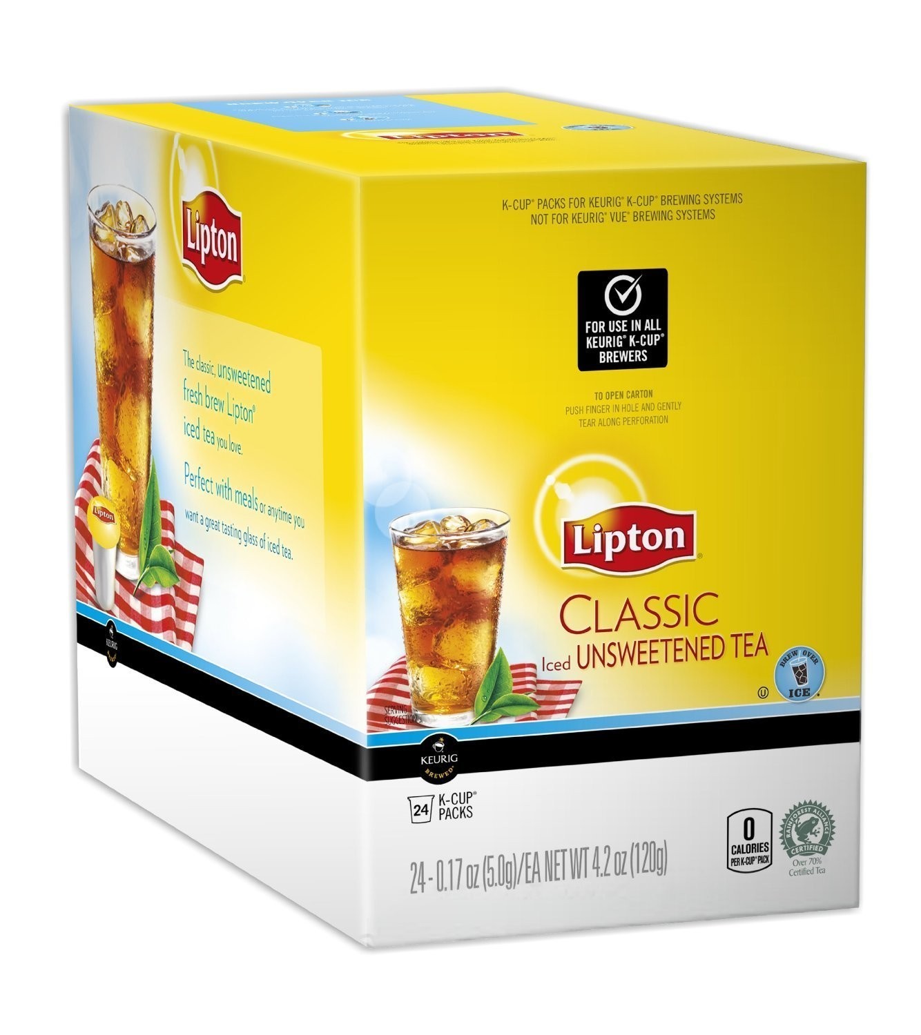 Classic Unsweet K-Cup Iced Tea – Brewed Black Tea, 96 Pods for Anytime Enjoyment