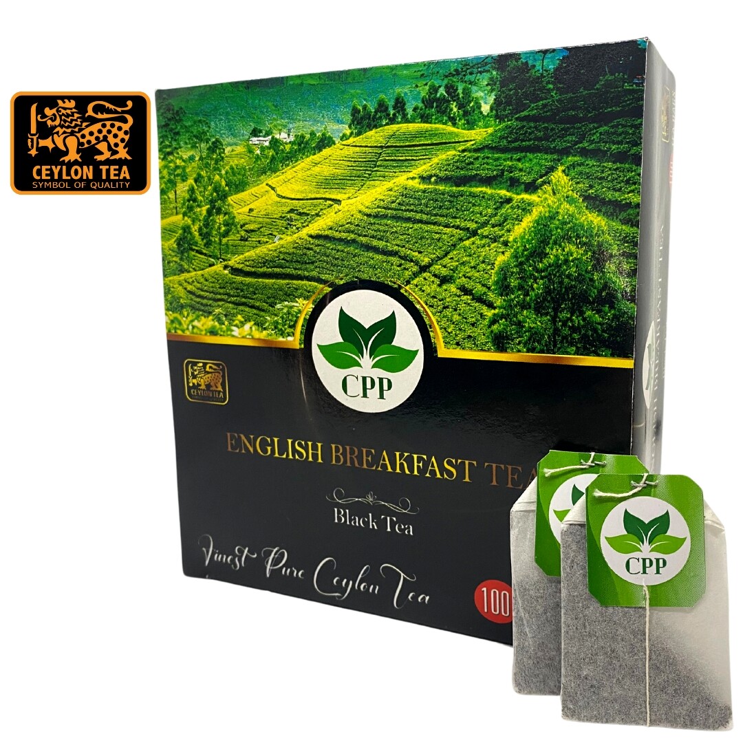 English Breakfast Tea. Robust Single Origin Premium Ceylon Black Tea- Tea bags