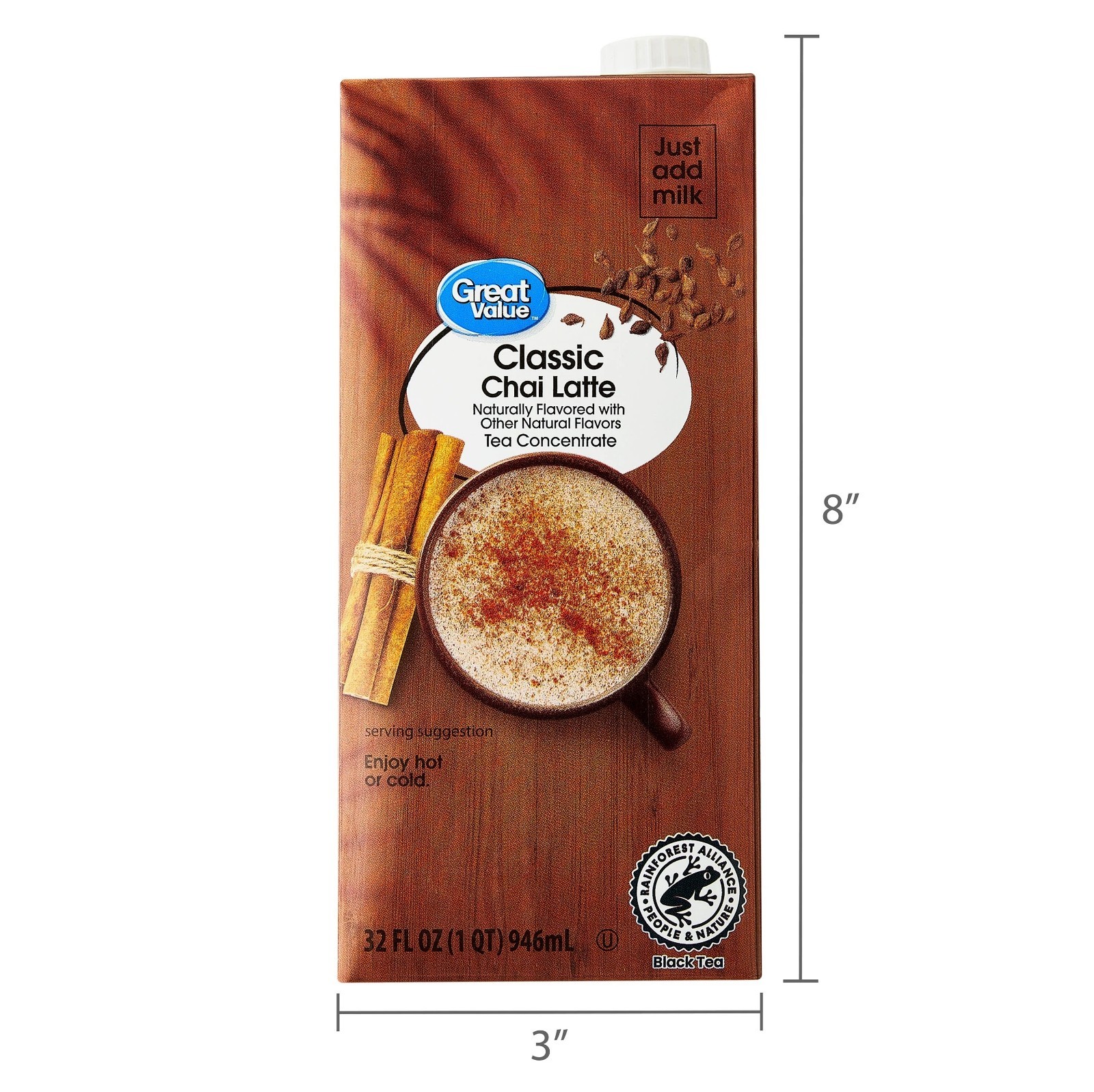 Great Value Classic Chai Latte Tea Concentrate, 32 fl oz