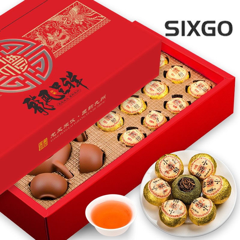 160g Authentic Yunnan Small Green Mandarin Orange Mellow Aroma Ripe Pu’er Tea