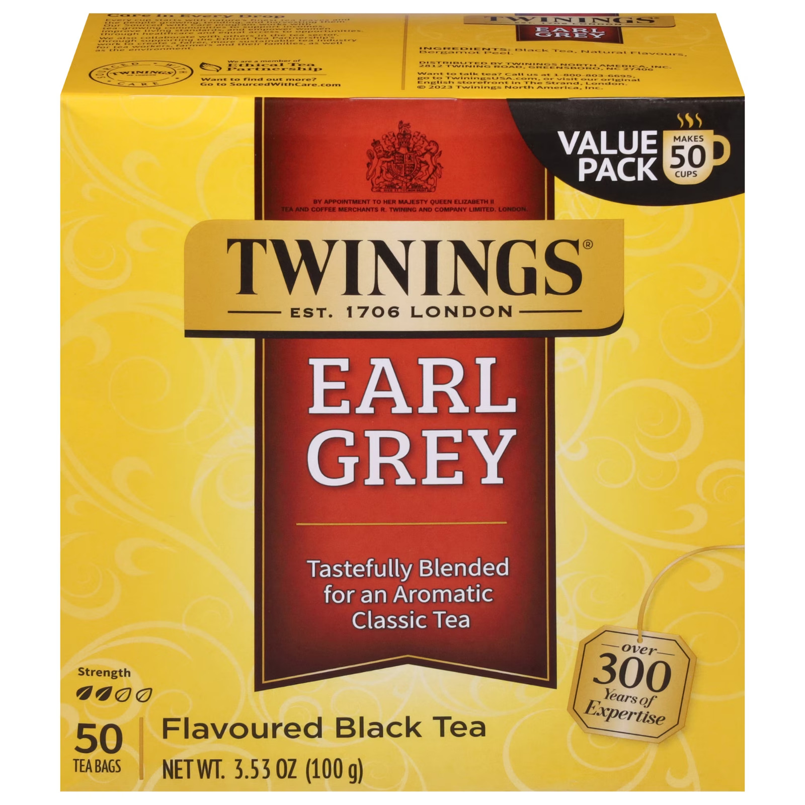 Twinings Earl Grey Black Tea – 50 bags