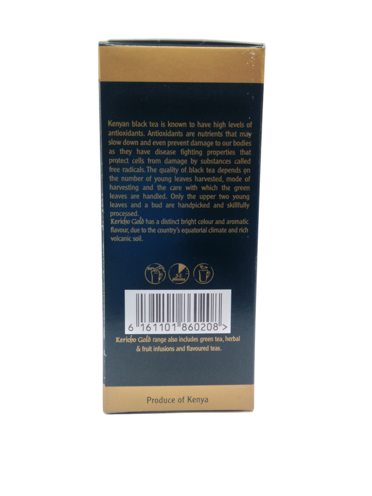 Kericho Gold – Kenya Finest Pure Black Tea – (100g) Loose Tea Foil Wrapped Box