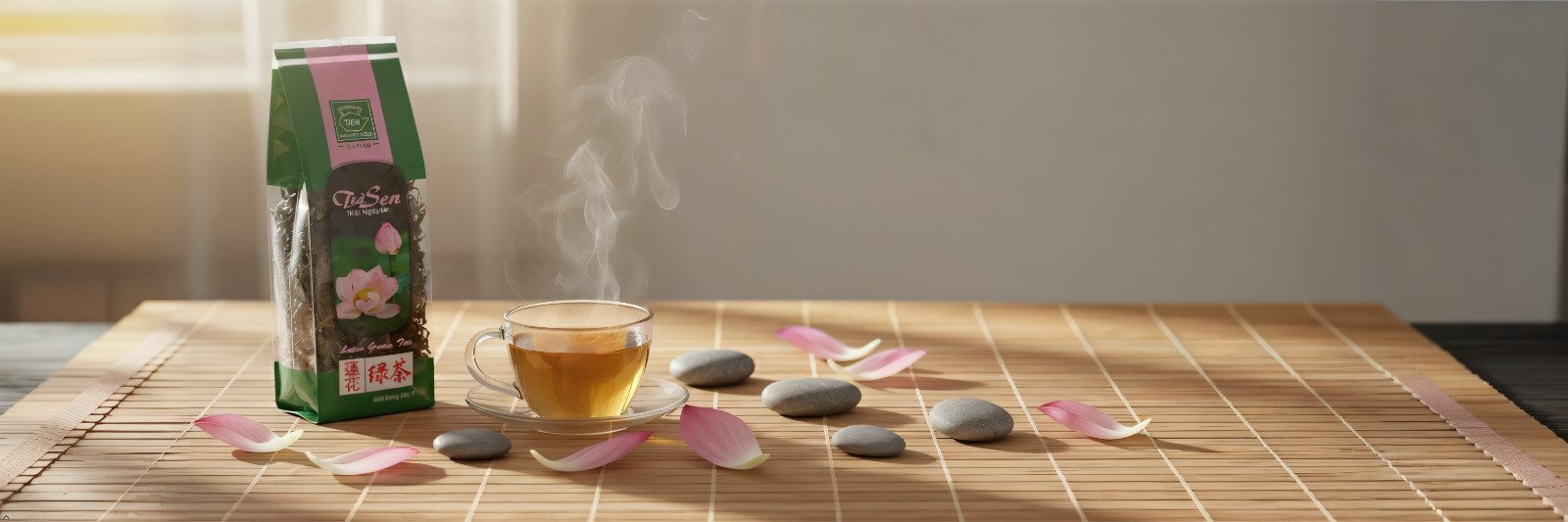Phuc Long Tea Loose Leaf Lotus / Green / Jasmine Thai Nguyen Vietnamese 100G