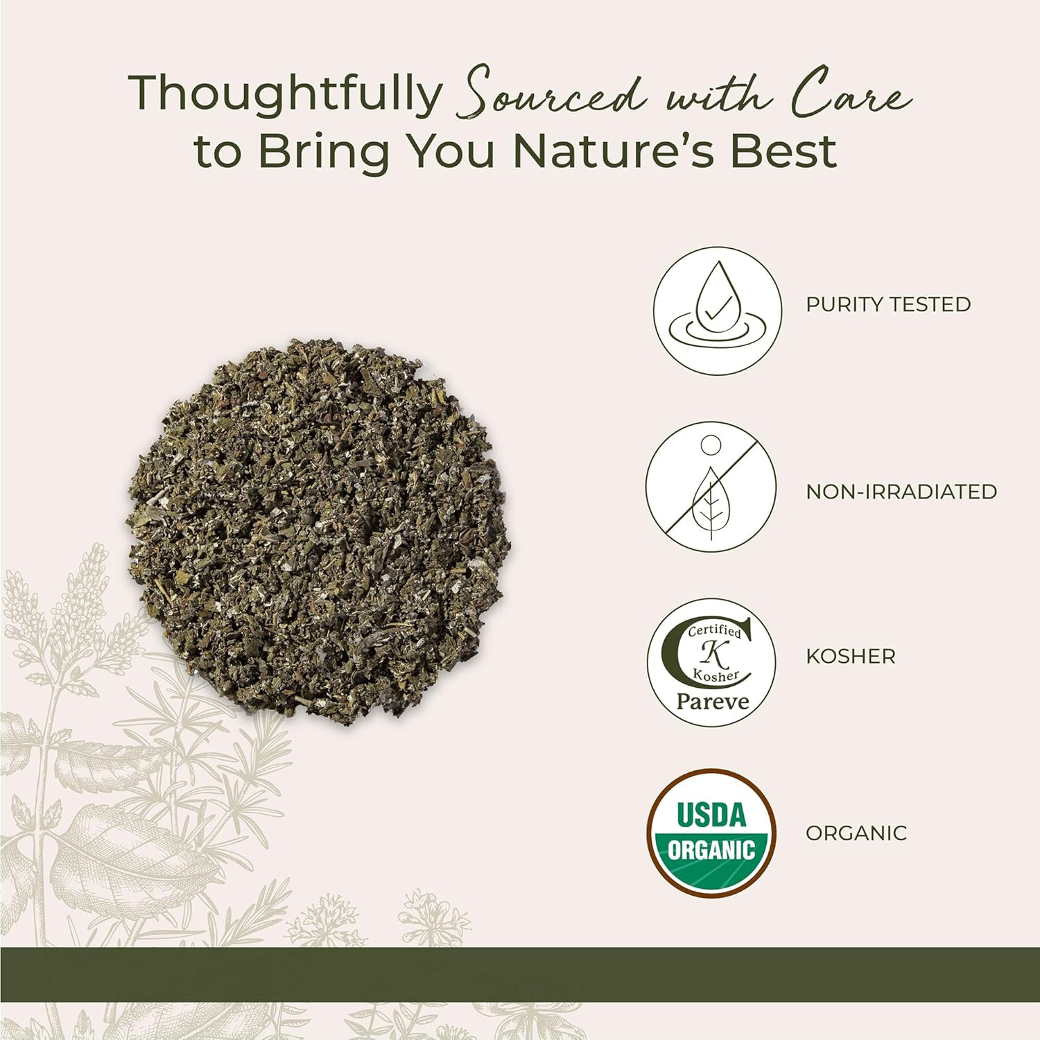 Organic Raspberry Leaf – Herbal Loose Leaf Tea, Caffeine Free Natural Herbs, Pur