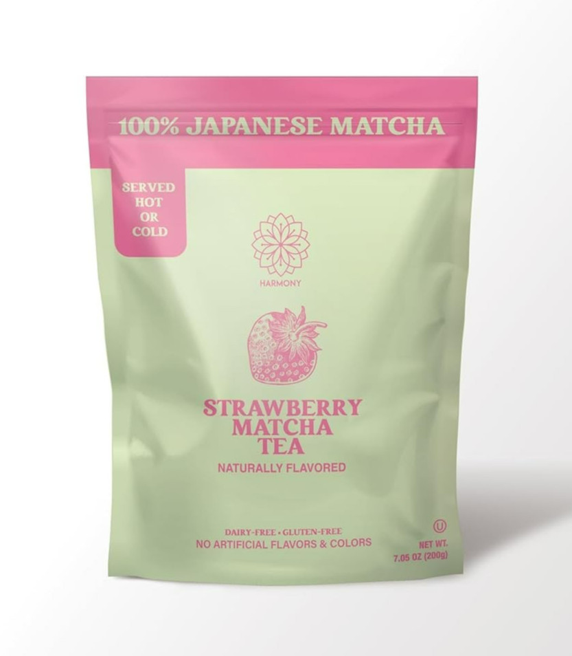 Harmony Proteins™ Strawberry Matcha Tea w/ Antioxidants & L-Theanine