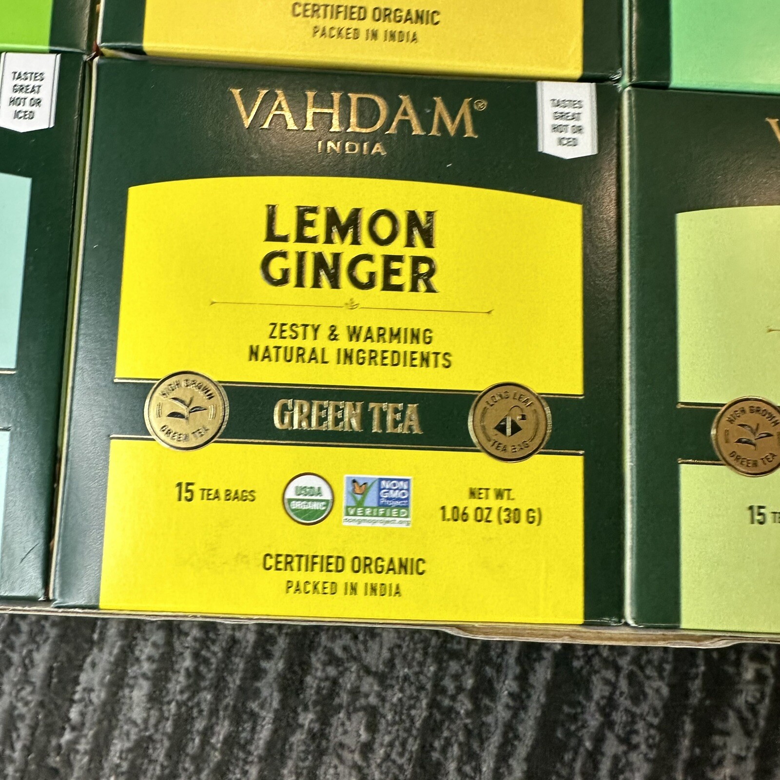 Organic Tea Natural Detox 90 Tea Bags 6 Flavors Tea Gift Set Healthy VAHDAM New