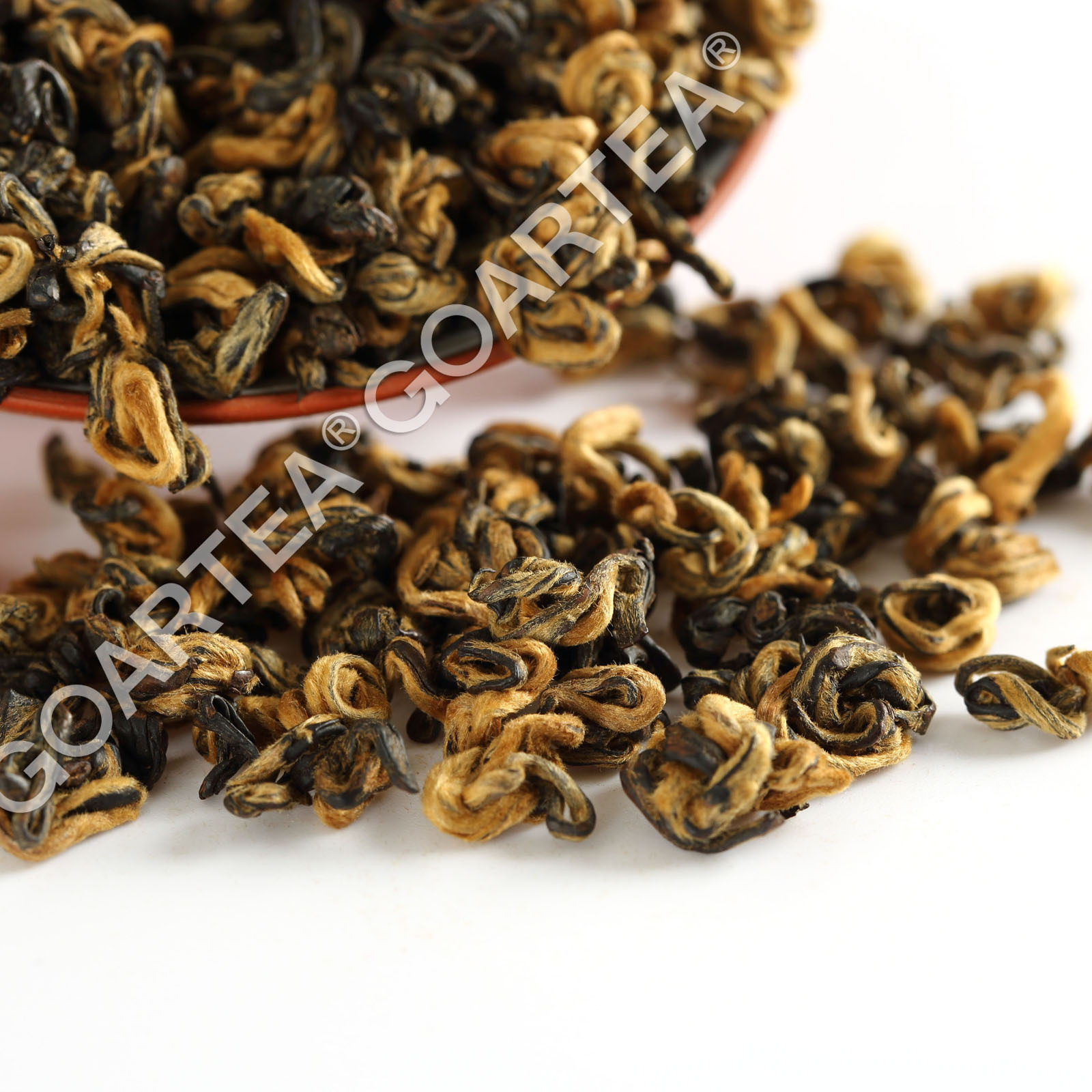 GOARTEA Supreme Yunnan Black Tea Fengqing Dian Hong Dianhong Snail Golden Buds