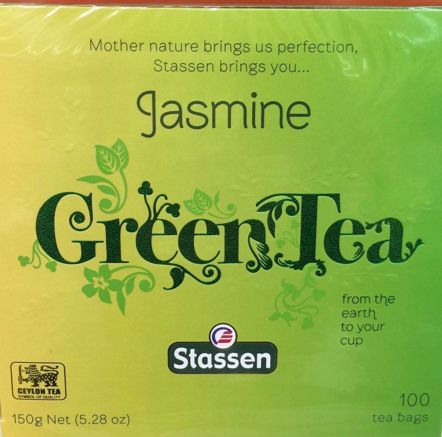 Jasmine Green Tea Stassen Pure 100 Tea Bags #1 Quality- New In Box