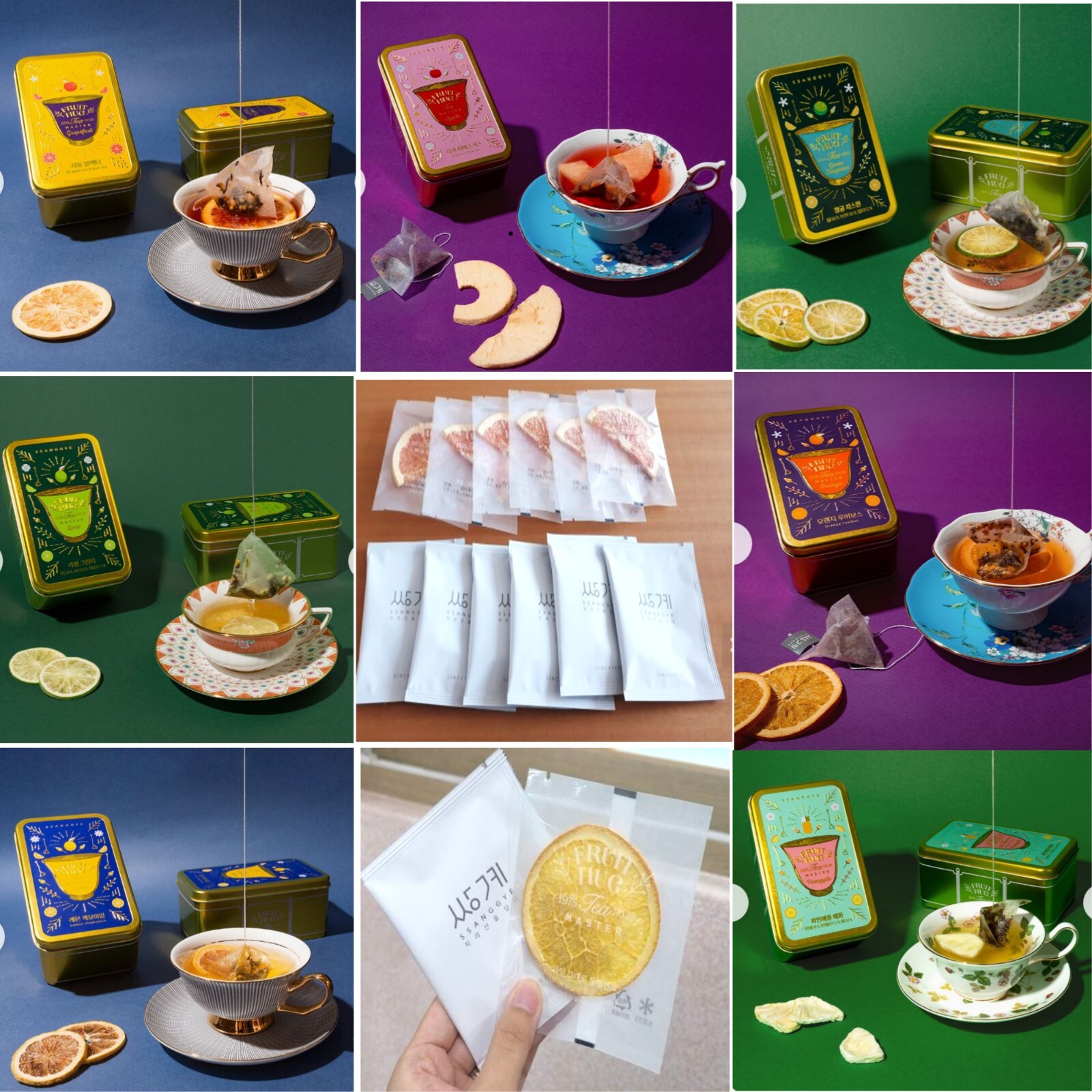 Ssanggye Fruit Hug Tea Can Set Luxurious Tea With Dried Fruit Chips