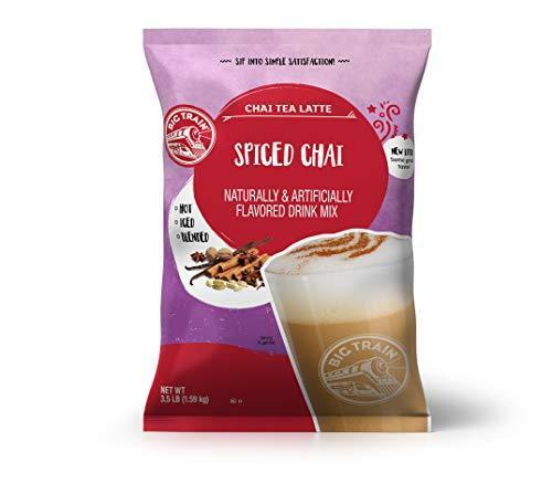 Big Train Spiced Powdered Instant Chai Tea Latte Mix, Spiced Black Tea with